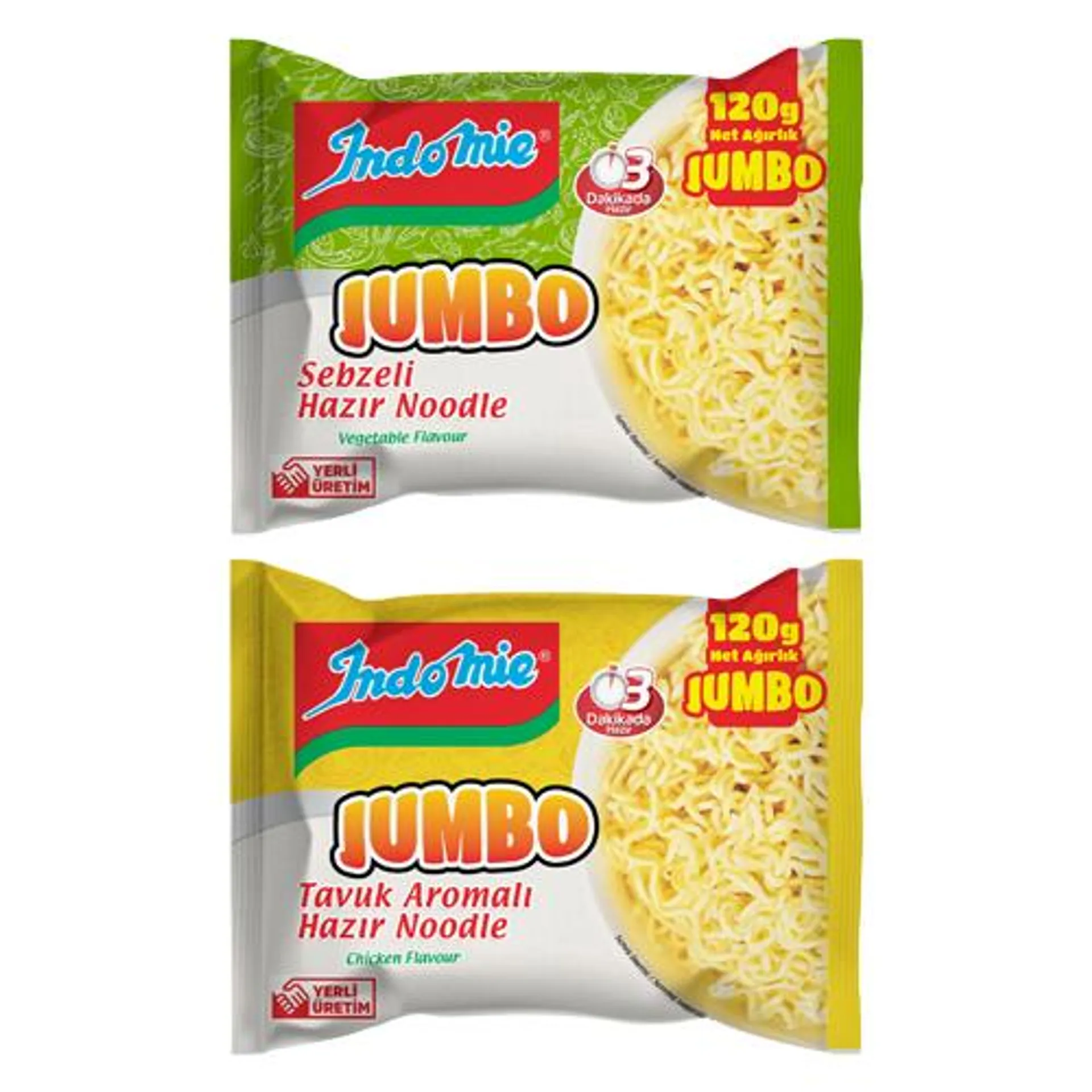 Indomie Jumbo Noodle Çeşitleri 120 Gr