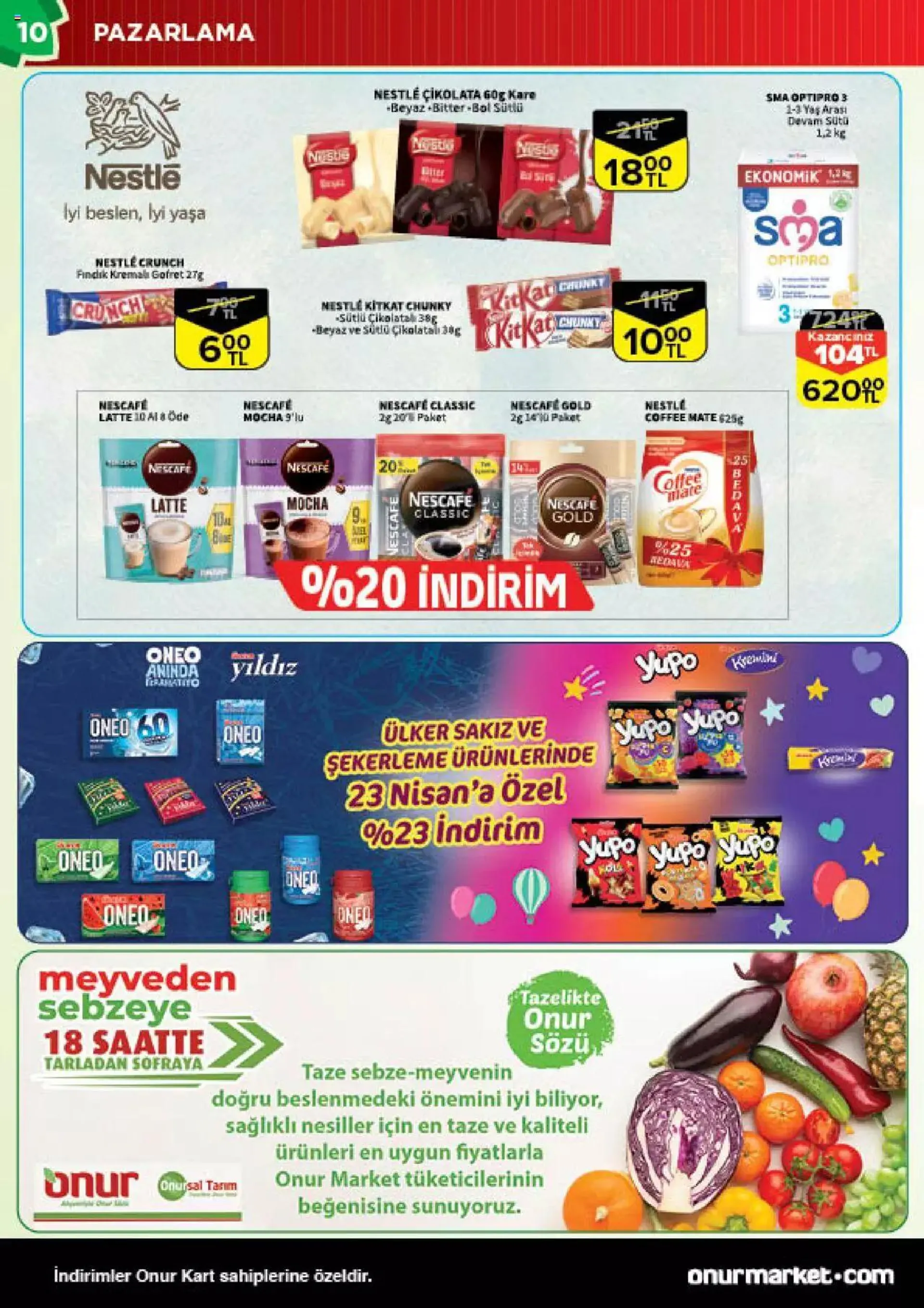 Katalog Onur Market Katalog Bursa 11 Nisan - 24 Nisan 2024 - aktüel Sayfa 10