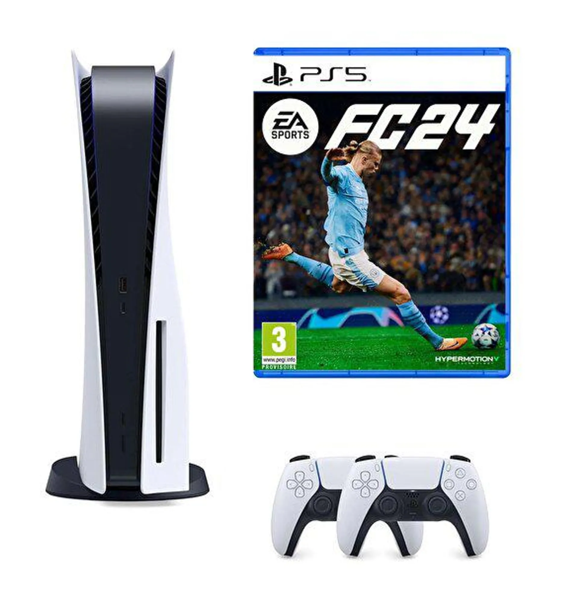 Playstation 5 Diskli Oyun Konsolu - 2. Dualsense Kol - EA Sports FC 24 PS5 Oyun (İthalatçı Garantili)