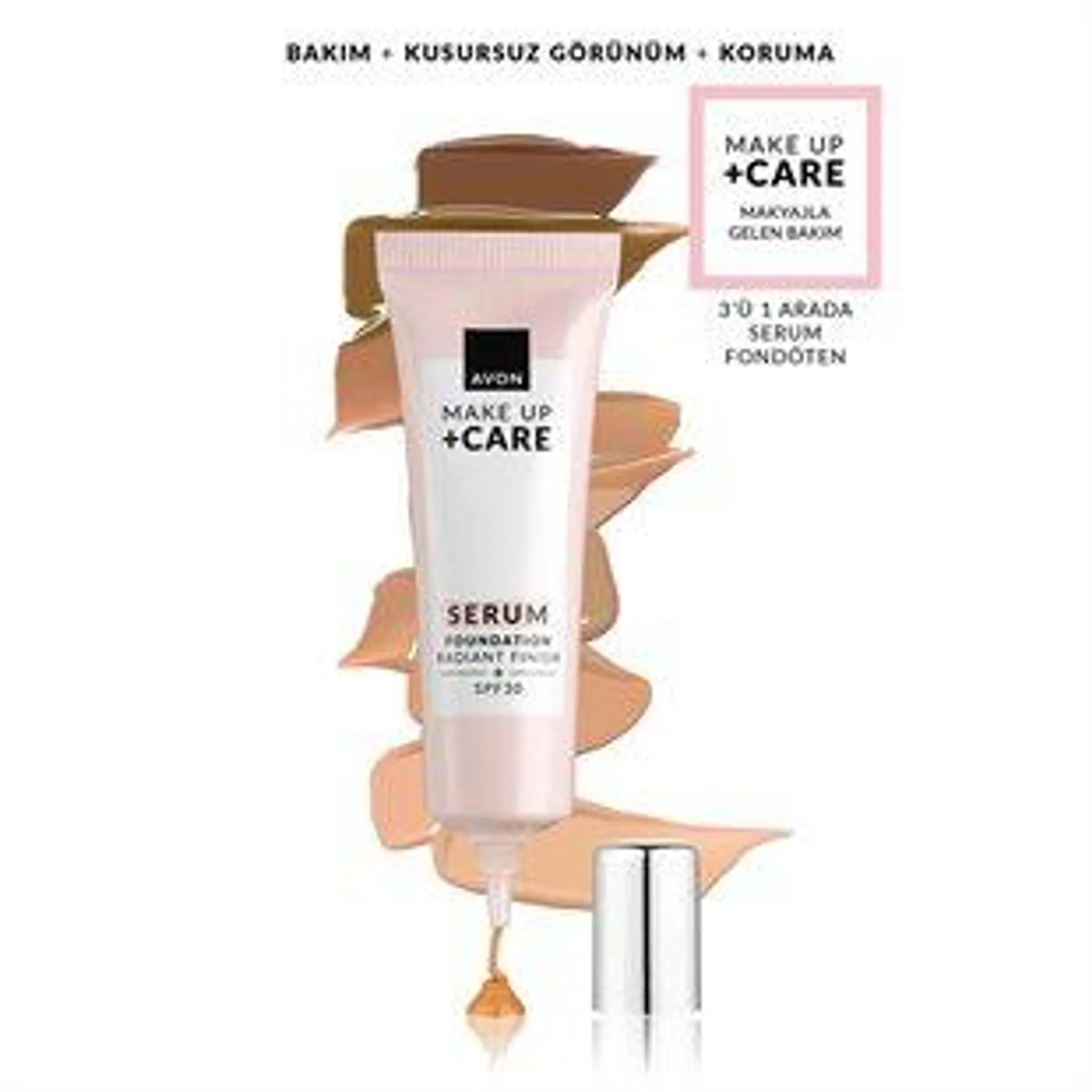 MAKE UP + CARE 3’ü 1 Arada Serum Fondöten