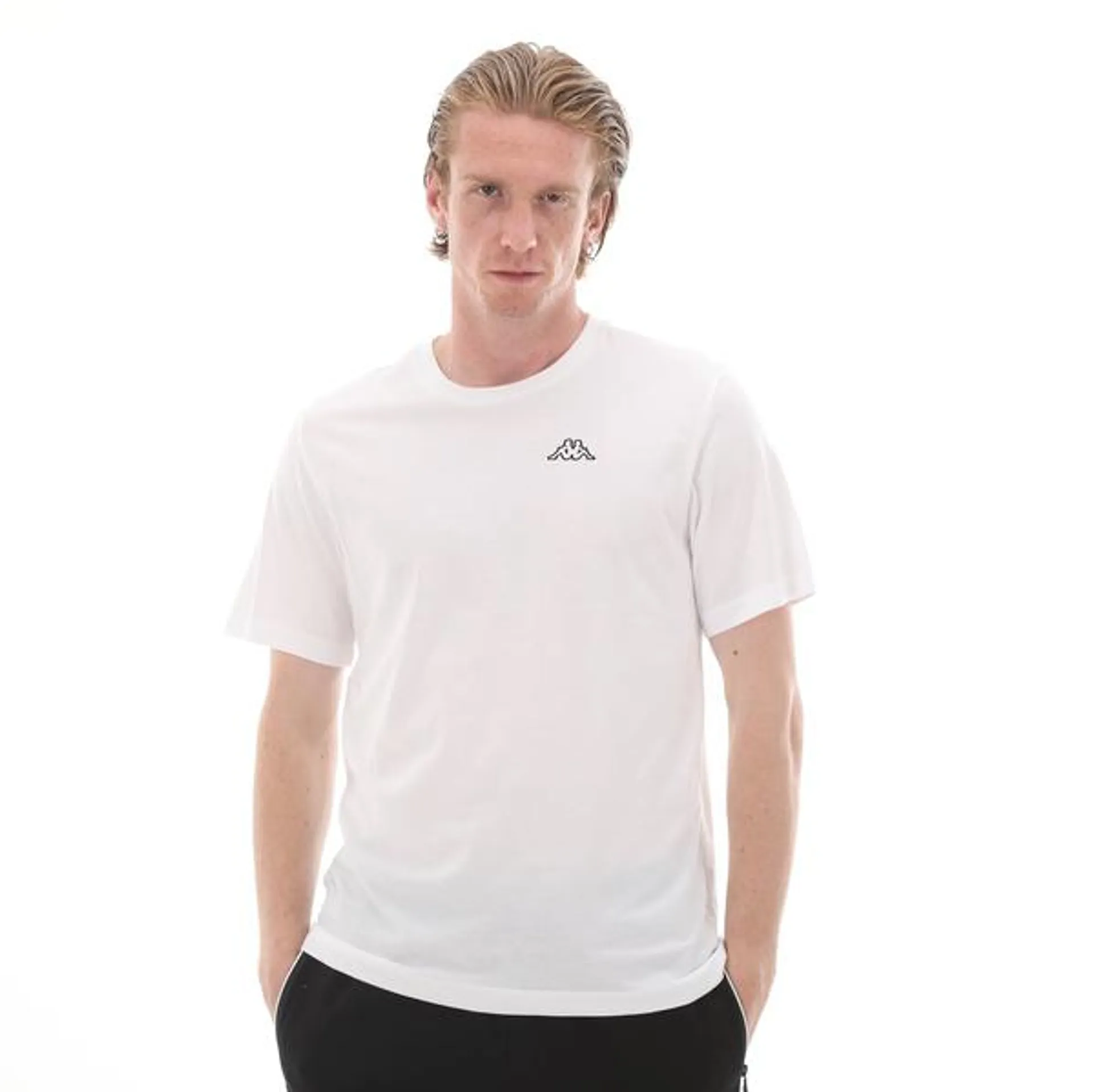 Kappa Logo Cafers Tk Erkek T-Shirt Beyaz