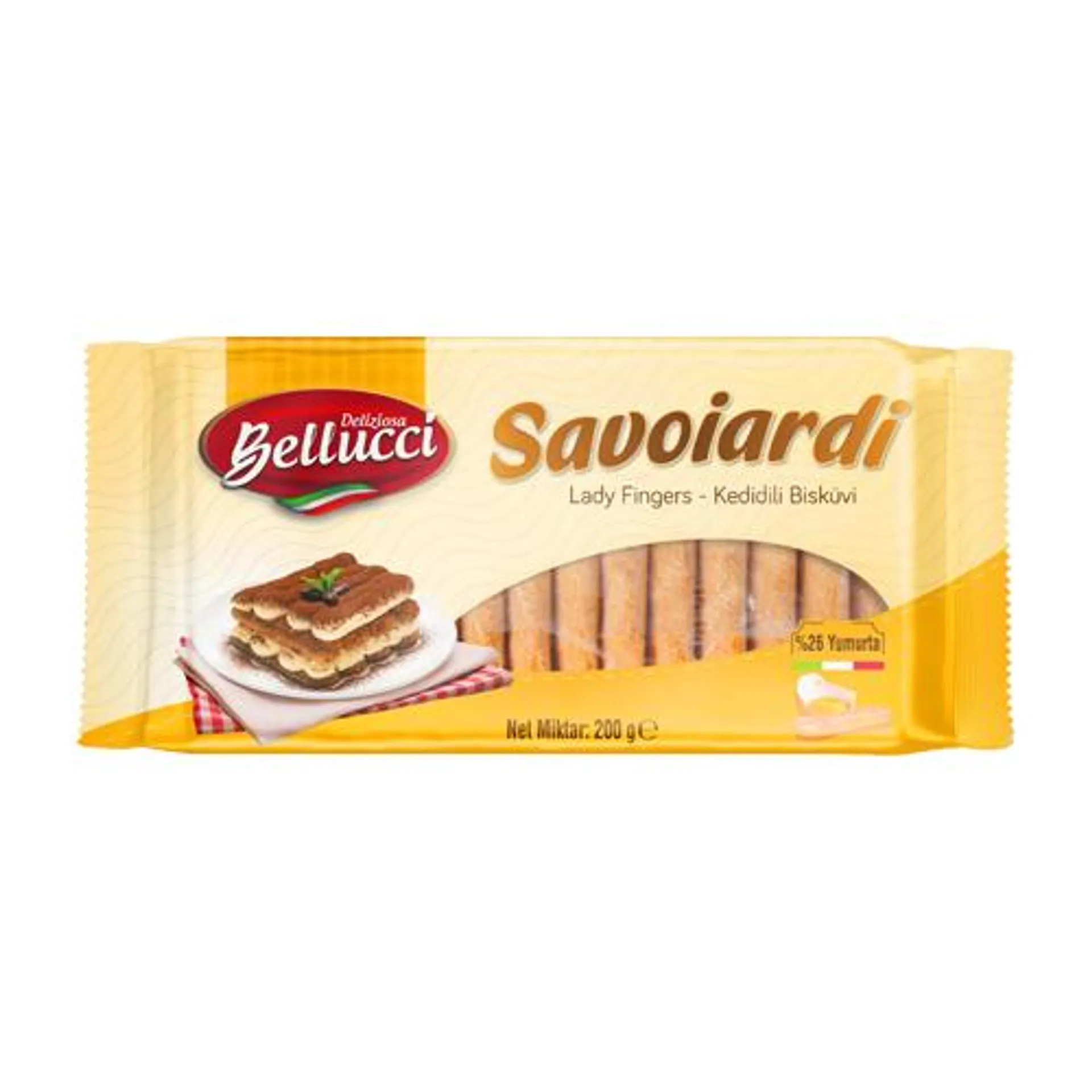 Bellucci Savoiardi Kedi Dili 200 Gr