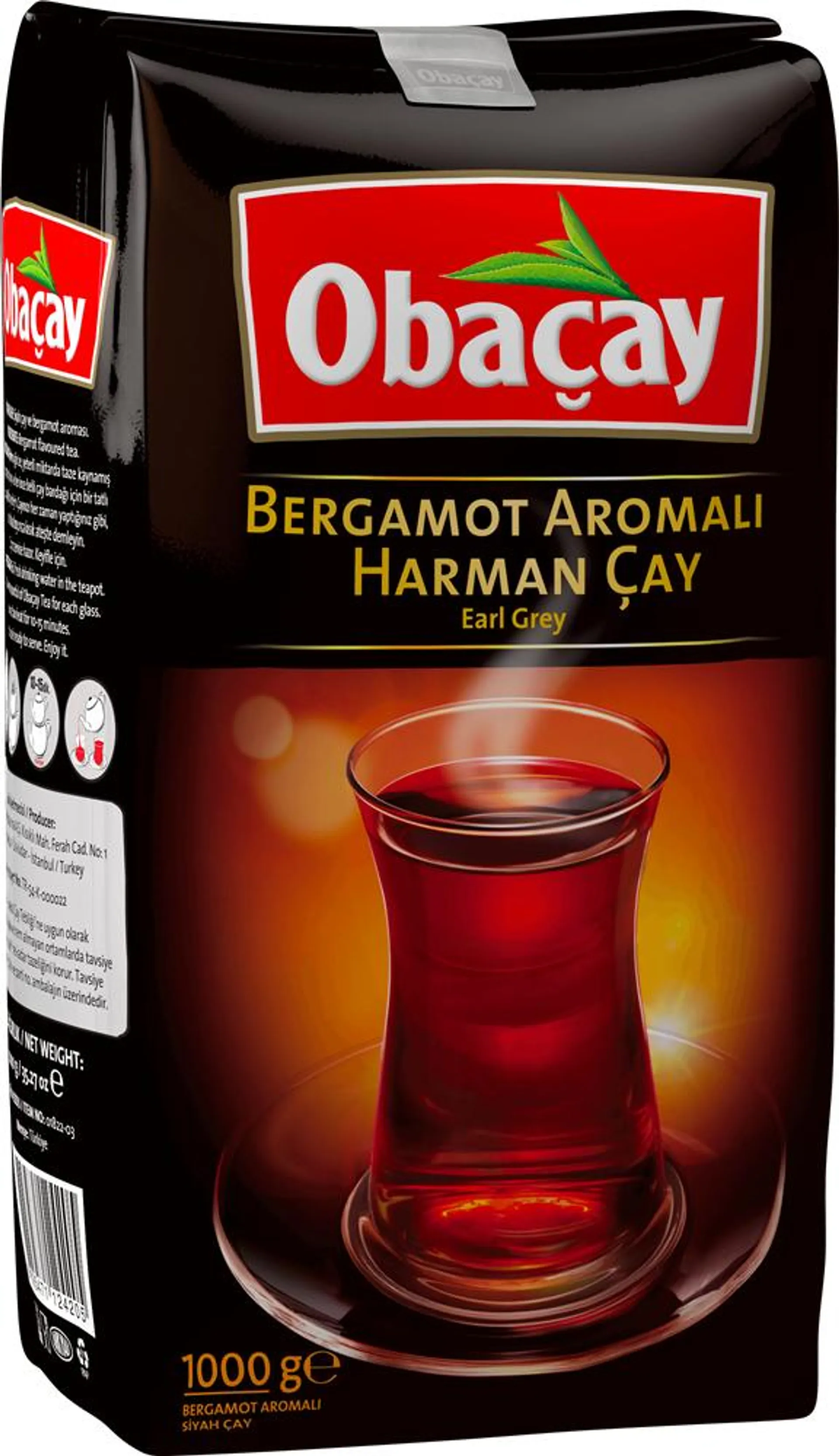 Obaçay Bergamot Aromali Çay 1 kg