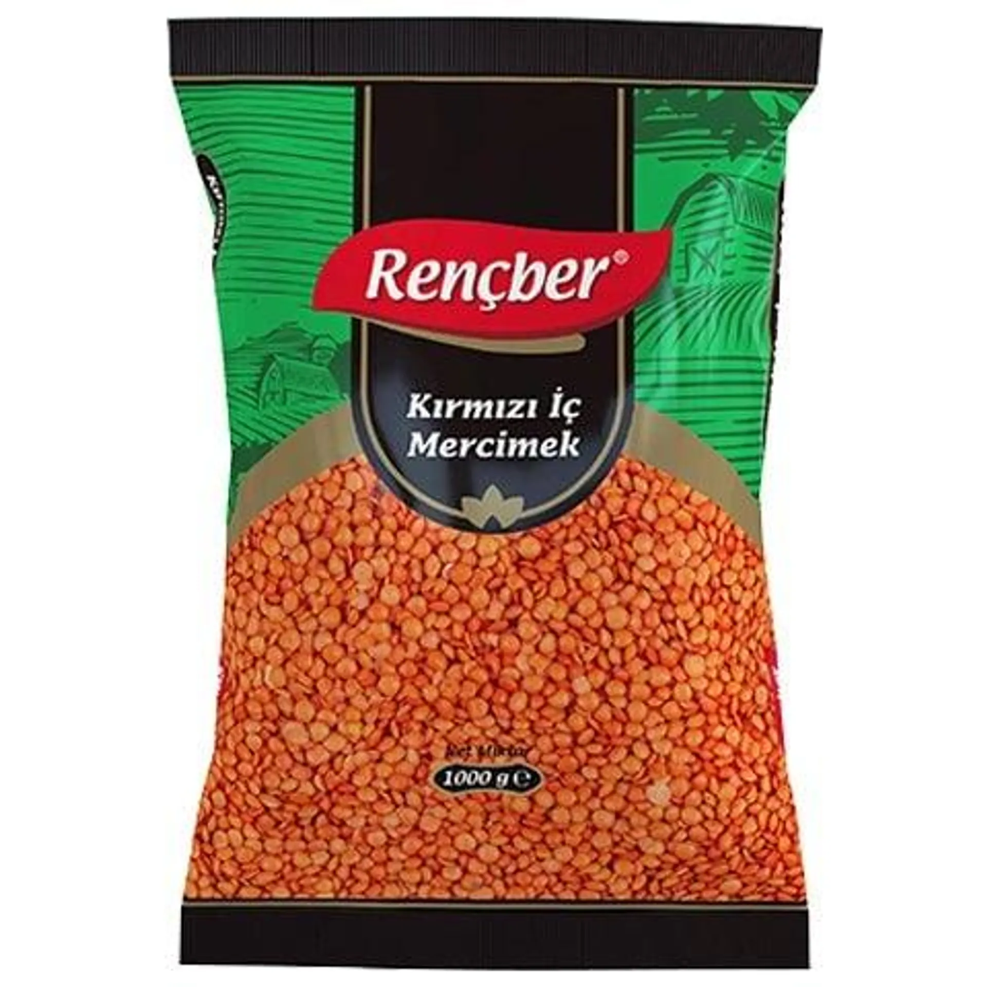 Rençber Kırmızı İç Mercimek 1 Kg