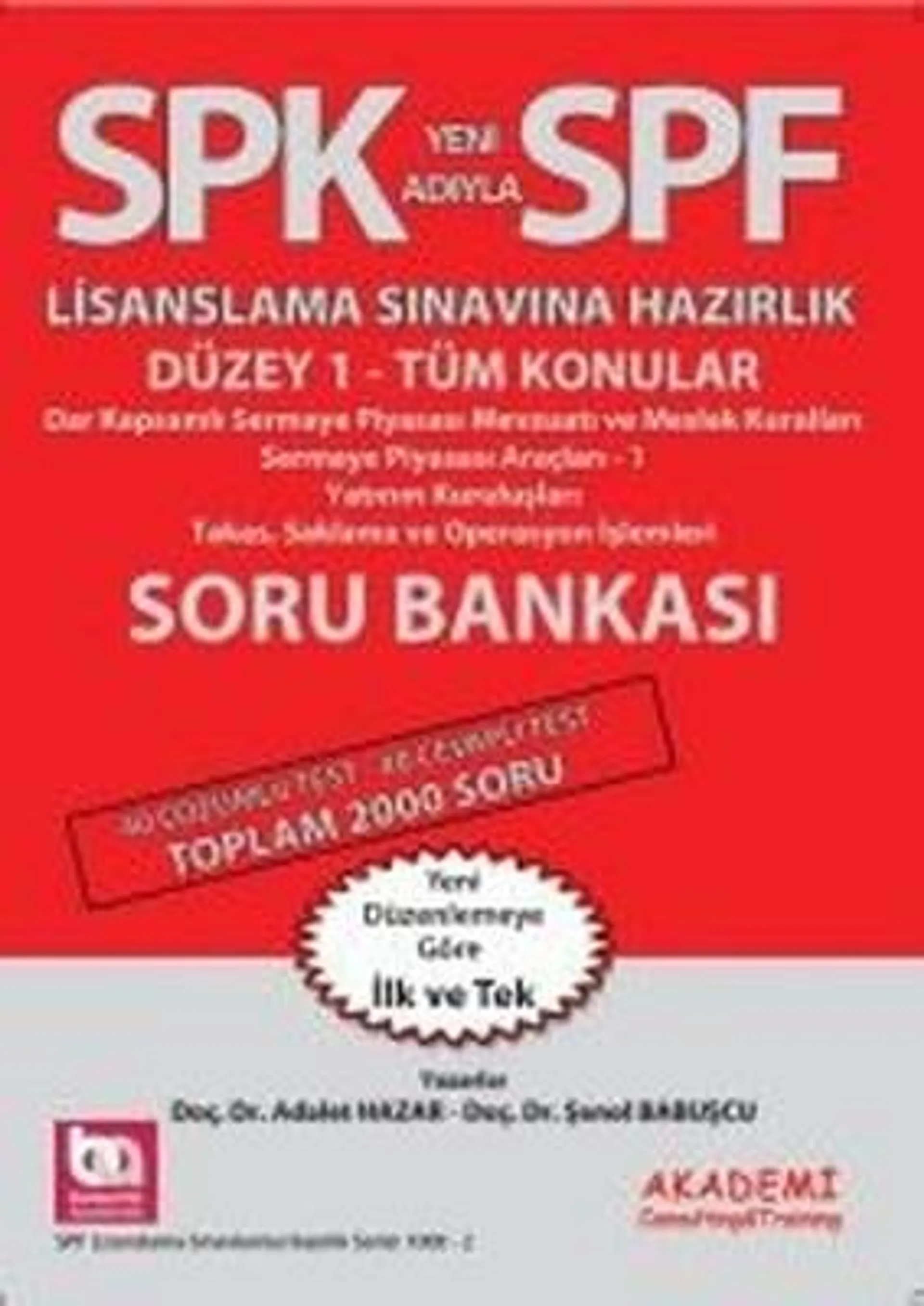 SPF Düzey 1 Tüm Konular Soru Bankası