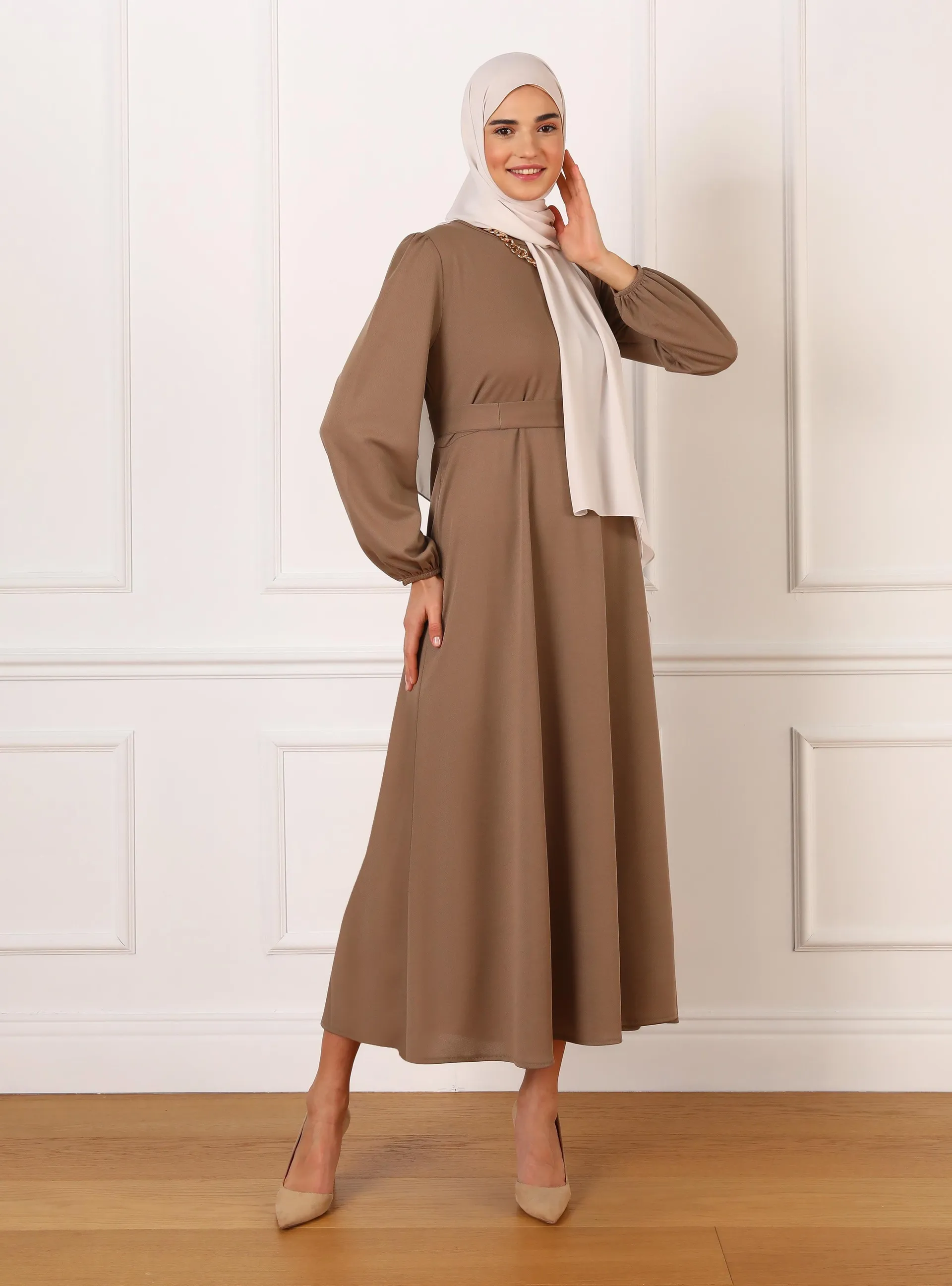 Copper color - Modest Dress