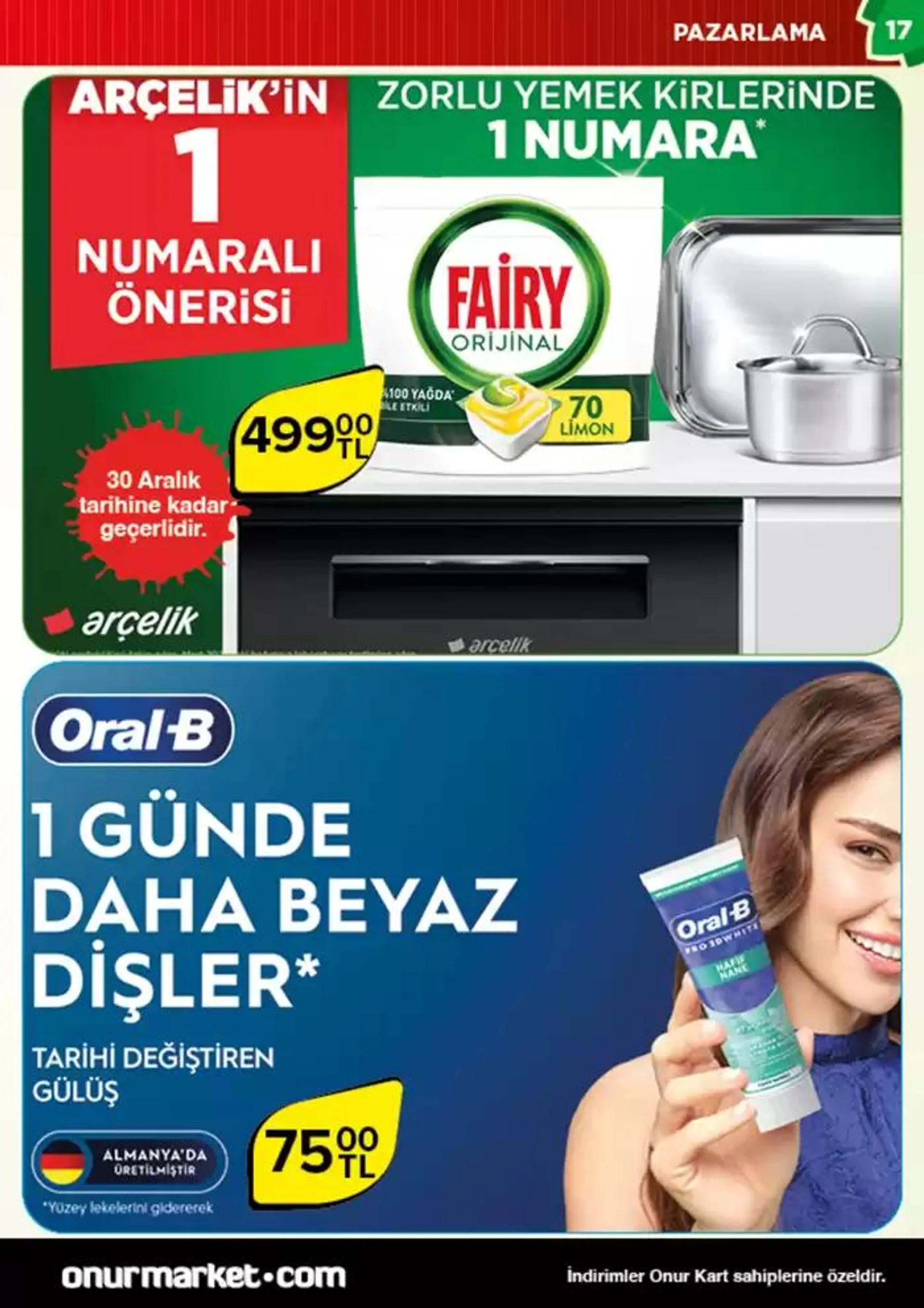 Katalog Onur Market Katalog 20 Aralık - 3 Ocak 2025 - aktüel Sayfa 17