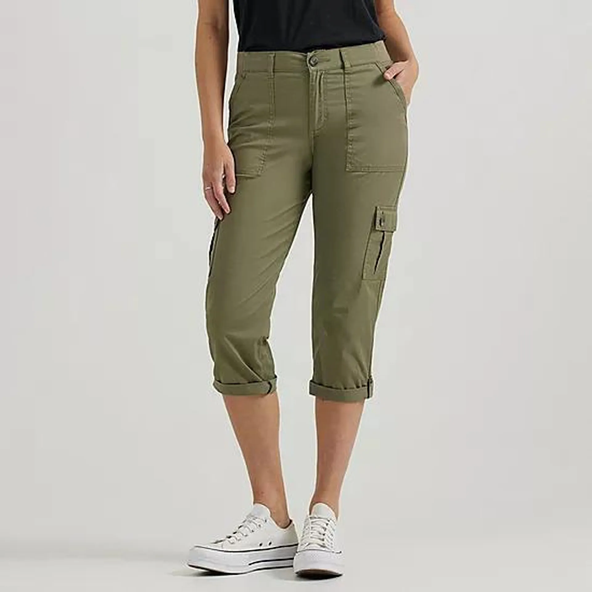 Lee® Womens Flex To Go Mid Rise Cargo Capri Pants