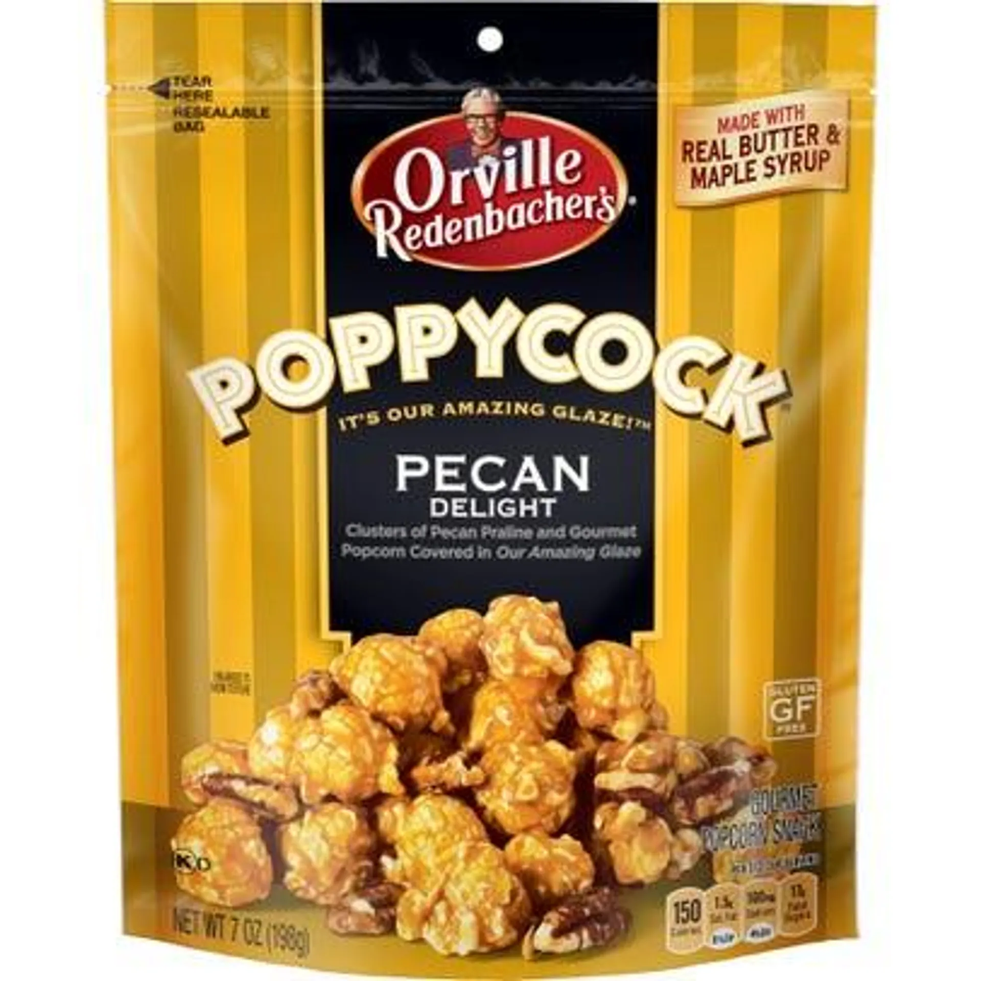 Poppycock Pecan Delight Gourmet Popcorn Bag - 7 oz