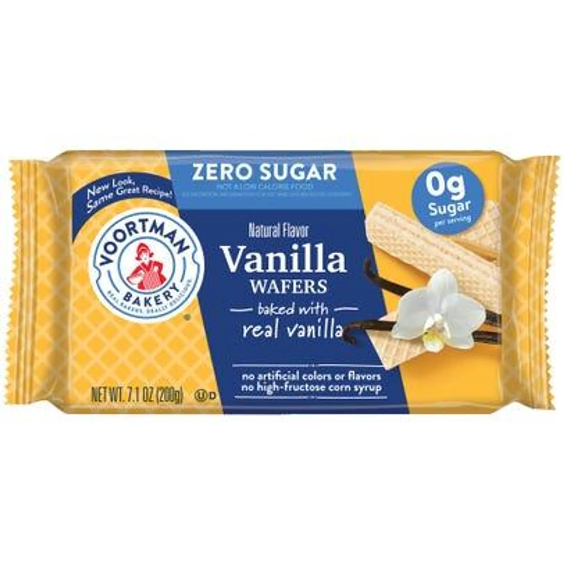 Voortman Zero Sugar Vanilla Wafers - 7.1 oz