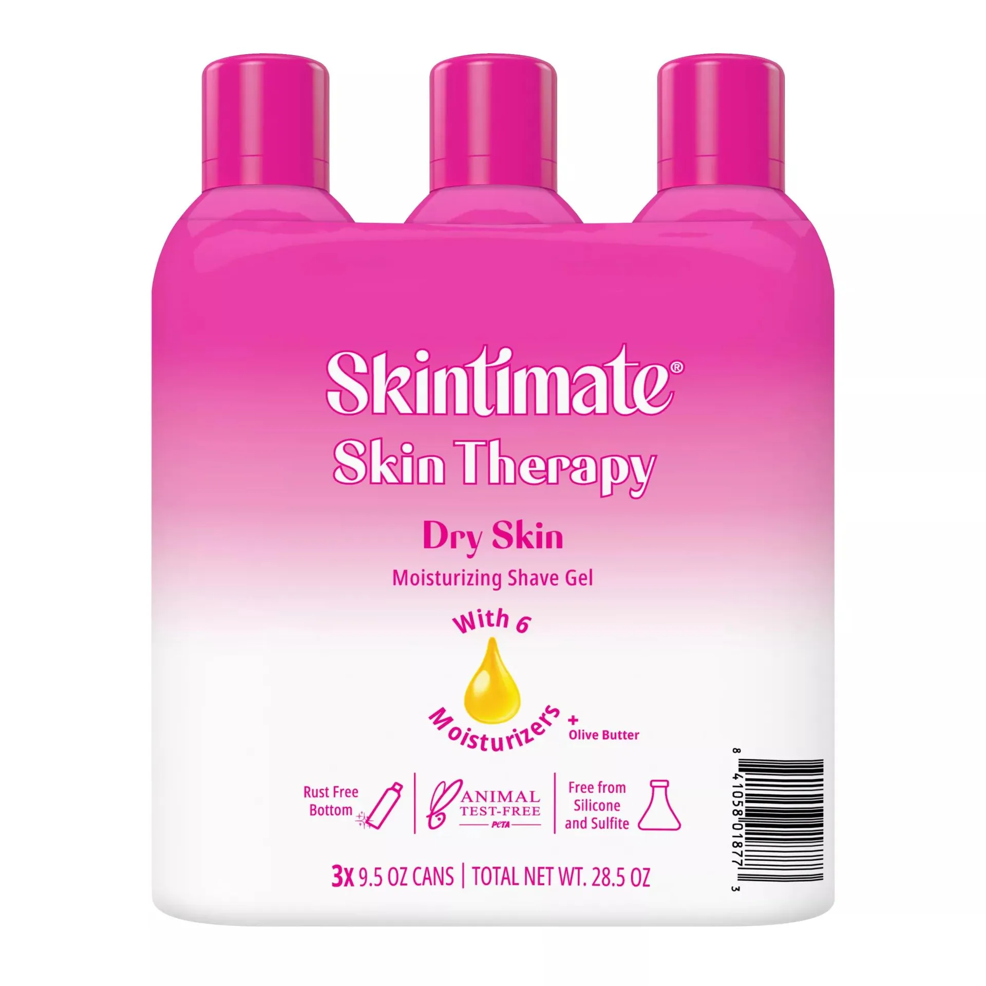 Skintimate Skin Therapy Dry Skin Moisturizing Shave Gel, 3 pk./9.5 oz.