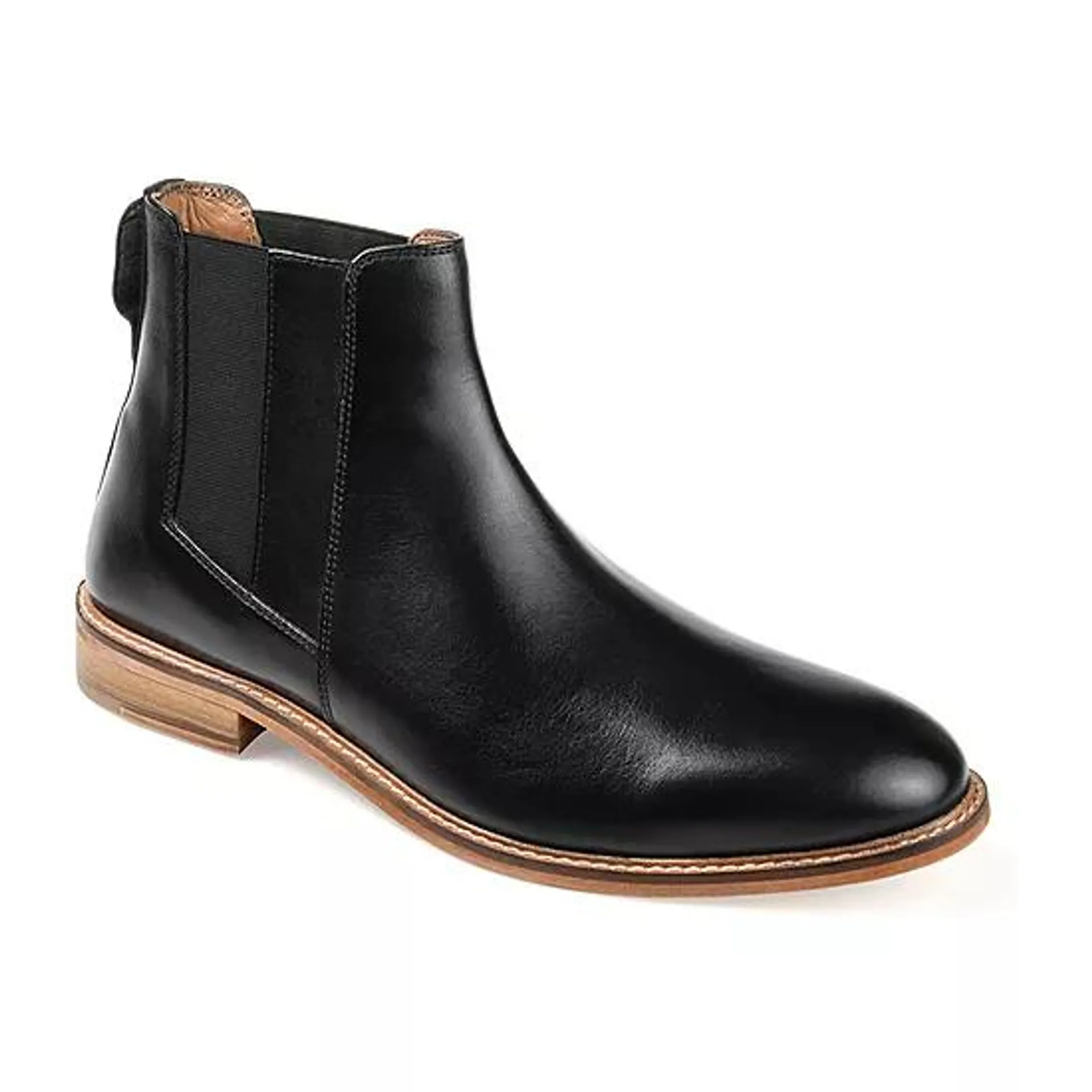 Thomas And Vine Mens Corbin Stacked Heel Chelsea Boots