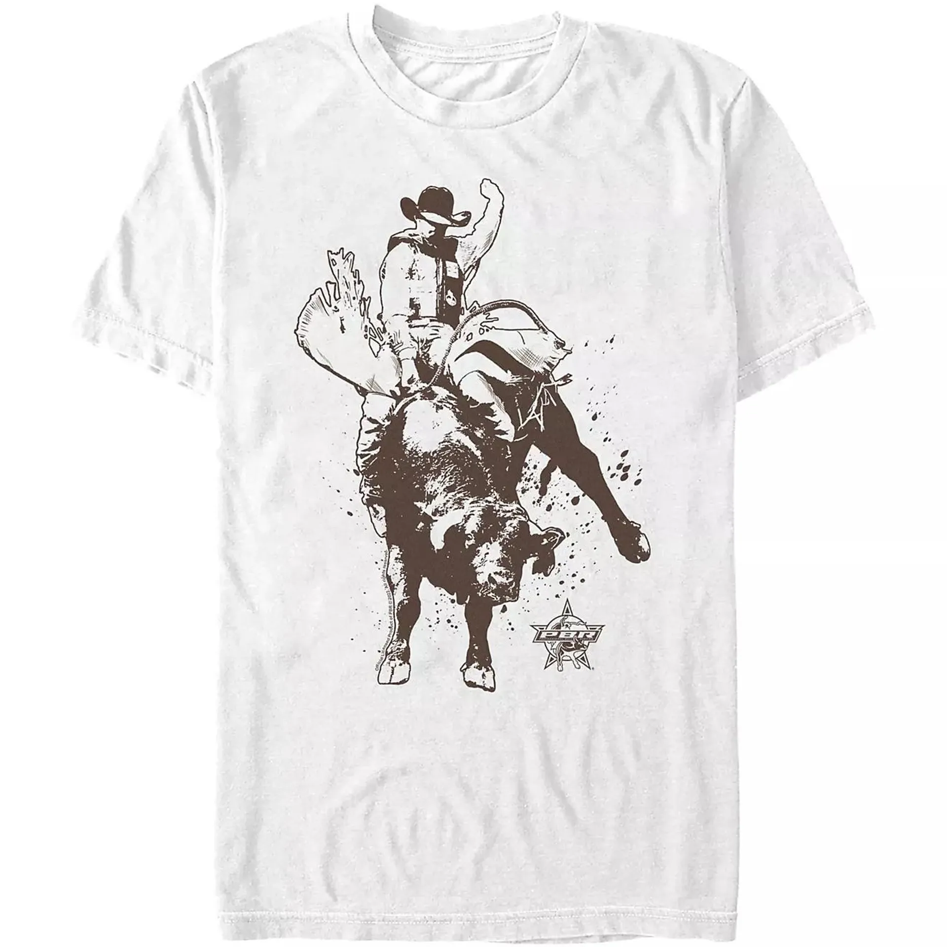 Mad Engine Professional Bull Riders Men's Ride the Line Short Sleeve T-shirt