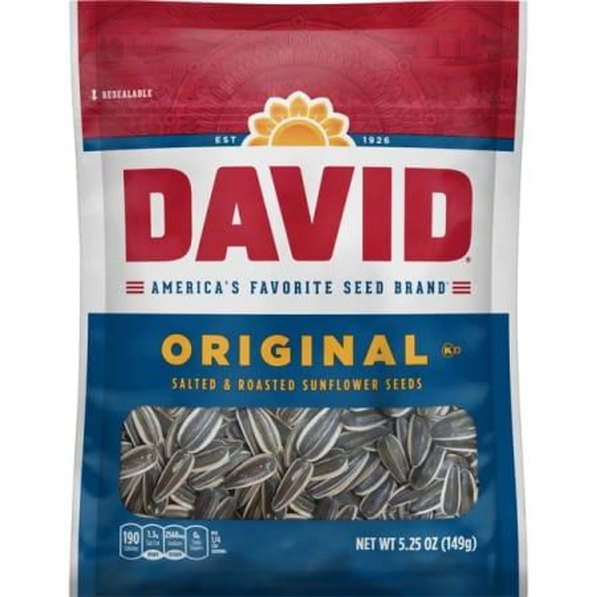 David® Original Salted & Roasted Sunflower Seeds 5.25oz