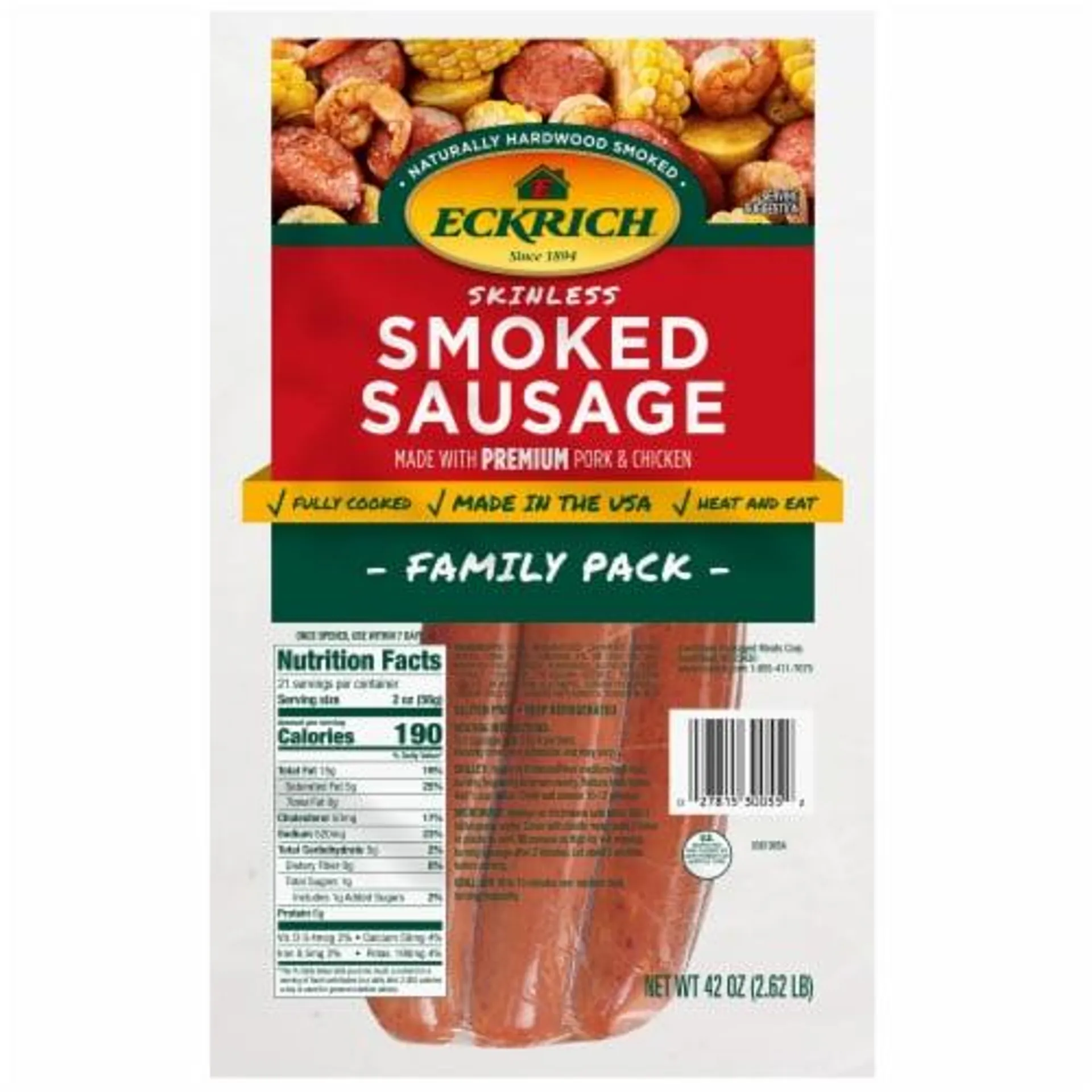 Eckrich® Skinless Smoked Sausages Family Pack