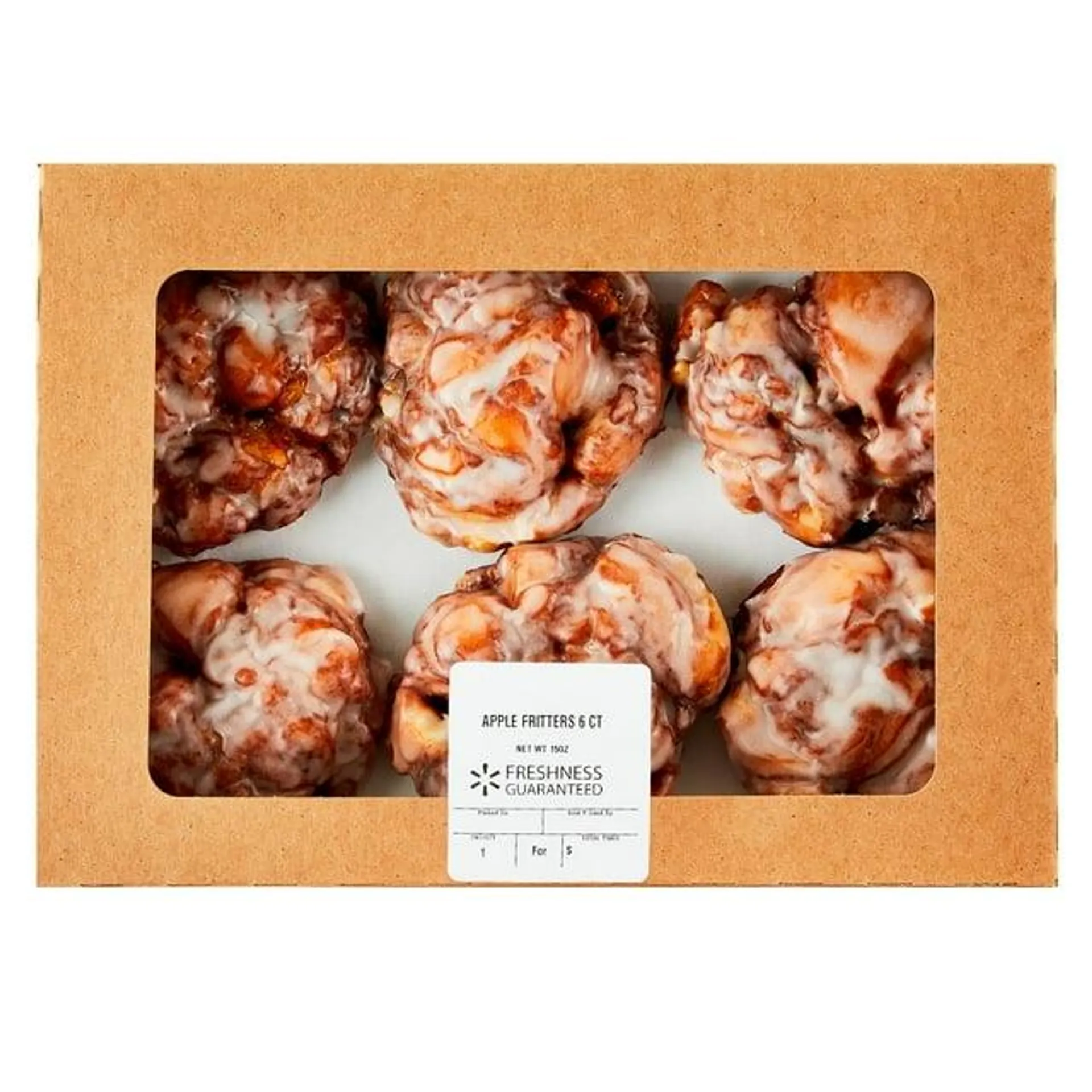 Freshness Guaranteed Apple Fritters, 6 Count, 15 oz