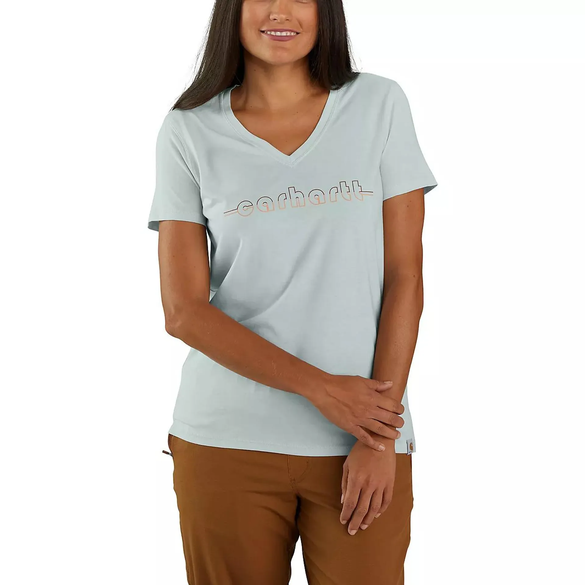 Carhartt Women's Relaxed Fit Lightweight V-neck Graphic T-shirt