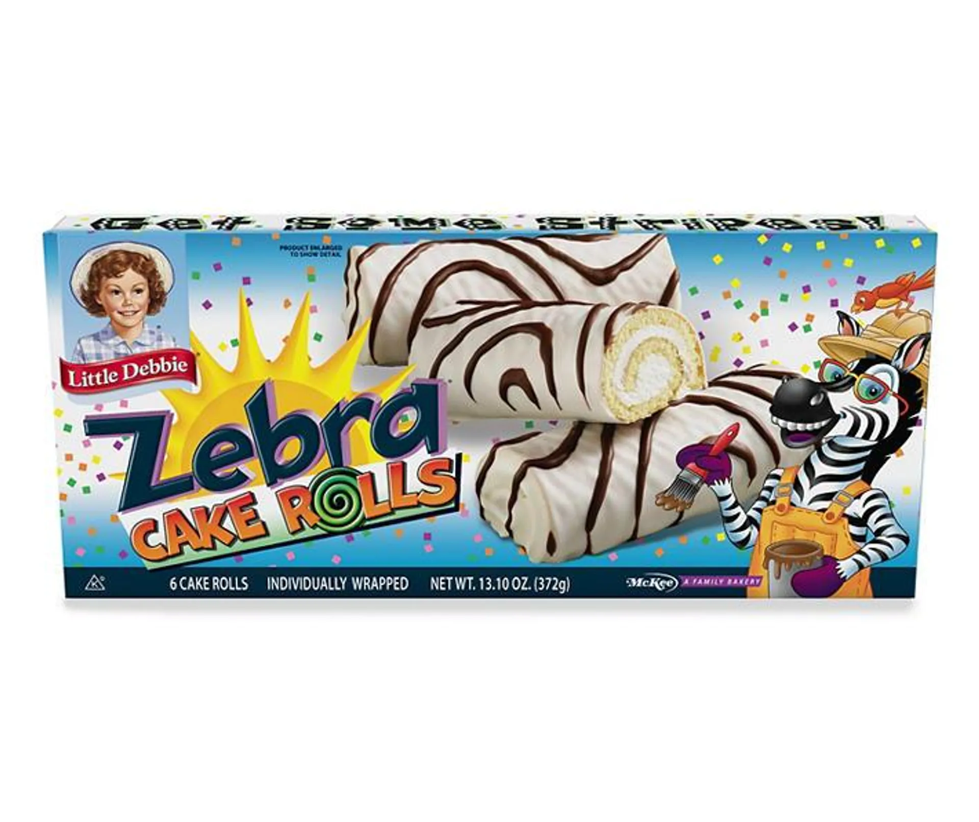 Zebra Cake Rolls, 6-Count