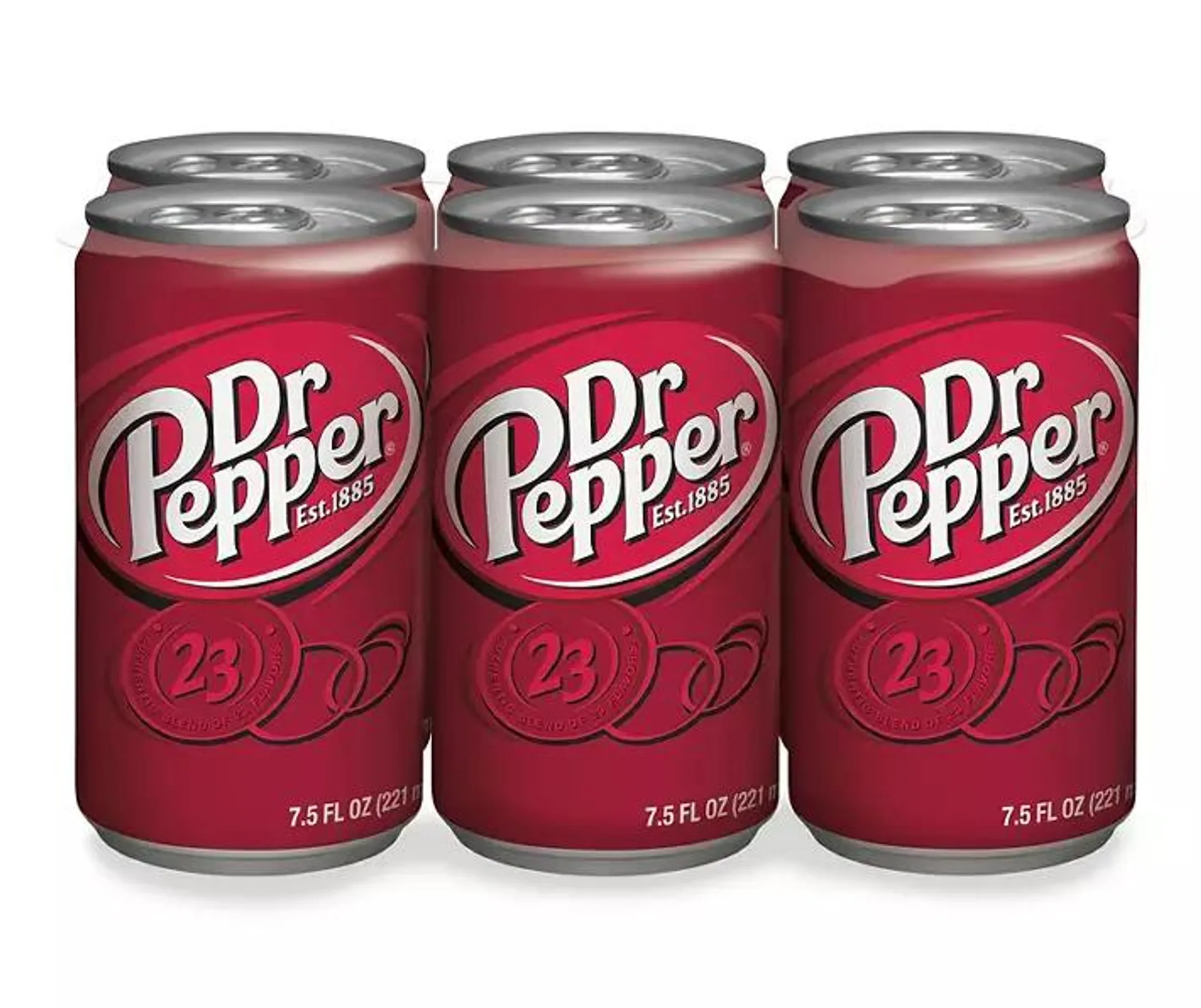 Dr Pepper, 7.5 Fl Oz Cans, 6 Pack