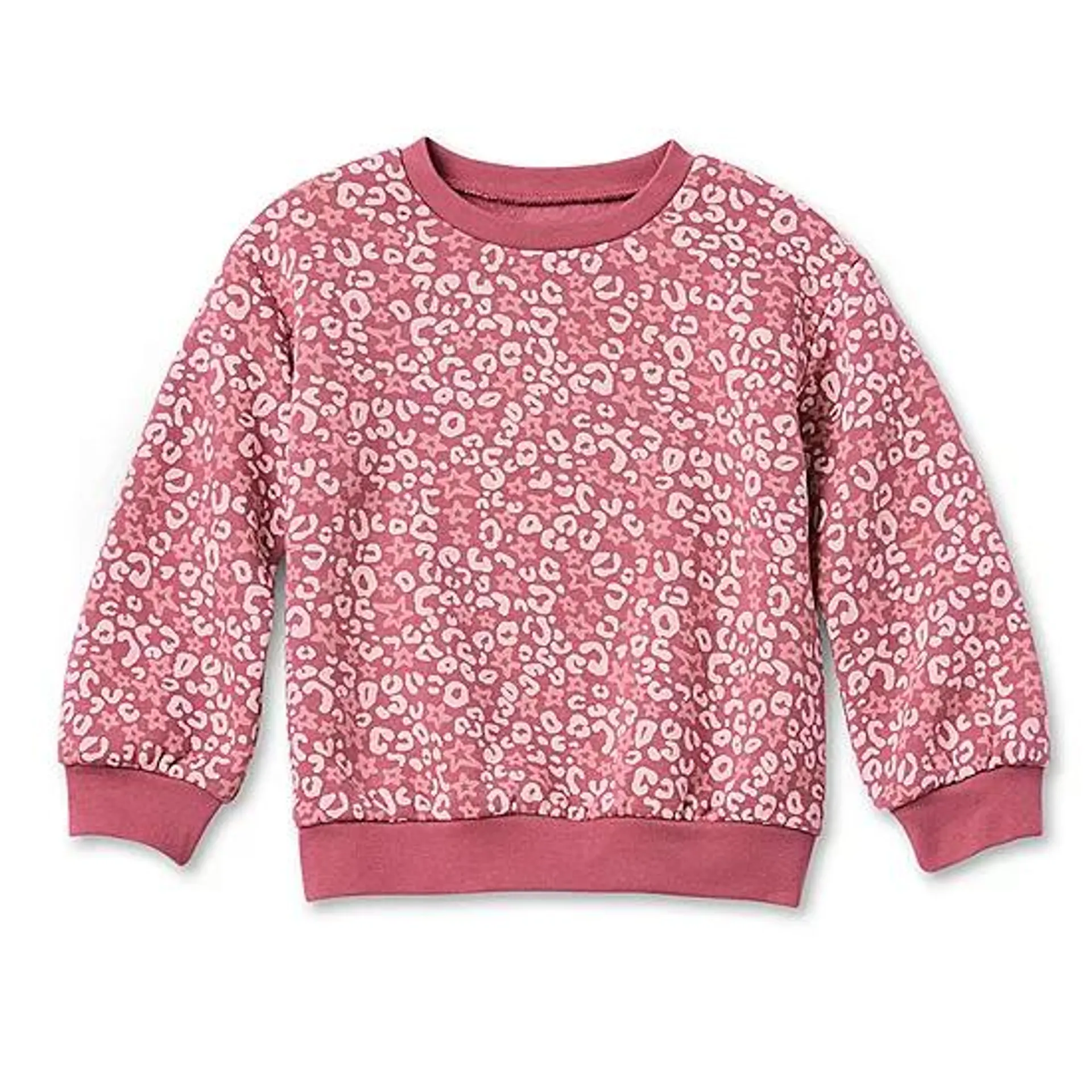 Okie Dokie Toddler & Little Girls Round Neck Long Sleeve Fleece Sweatshirt