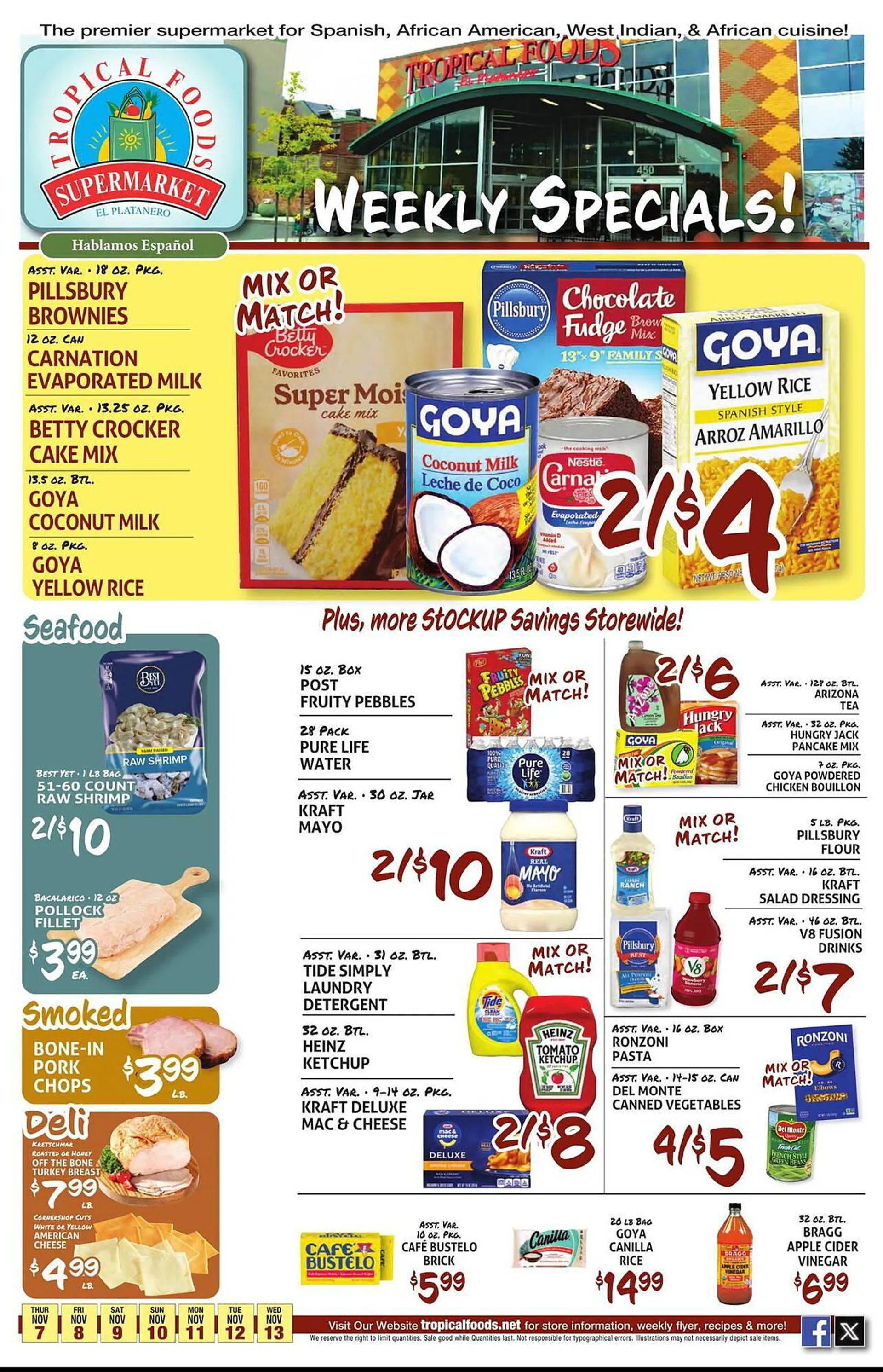 Tropical Foods Supermarket Weekly Ad - 1