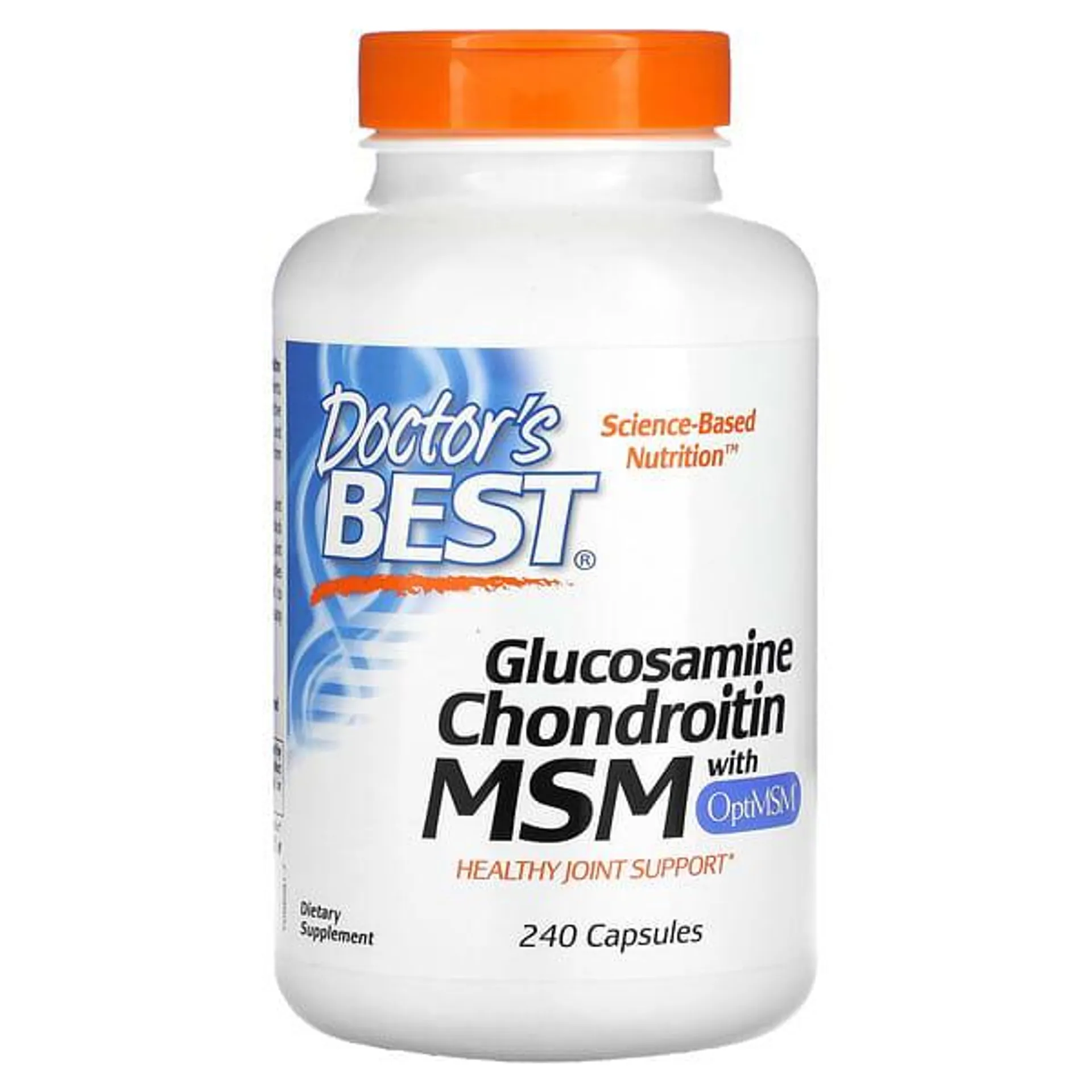 Doctor's Best, Glucosamine Chondroitin MSM with OptiMSM, 240 Capsules