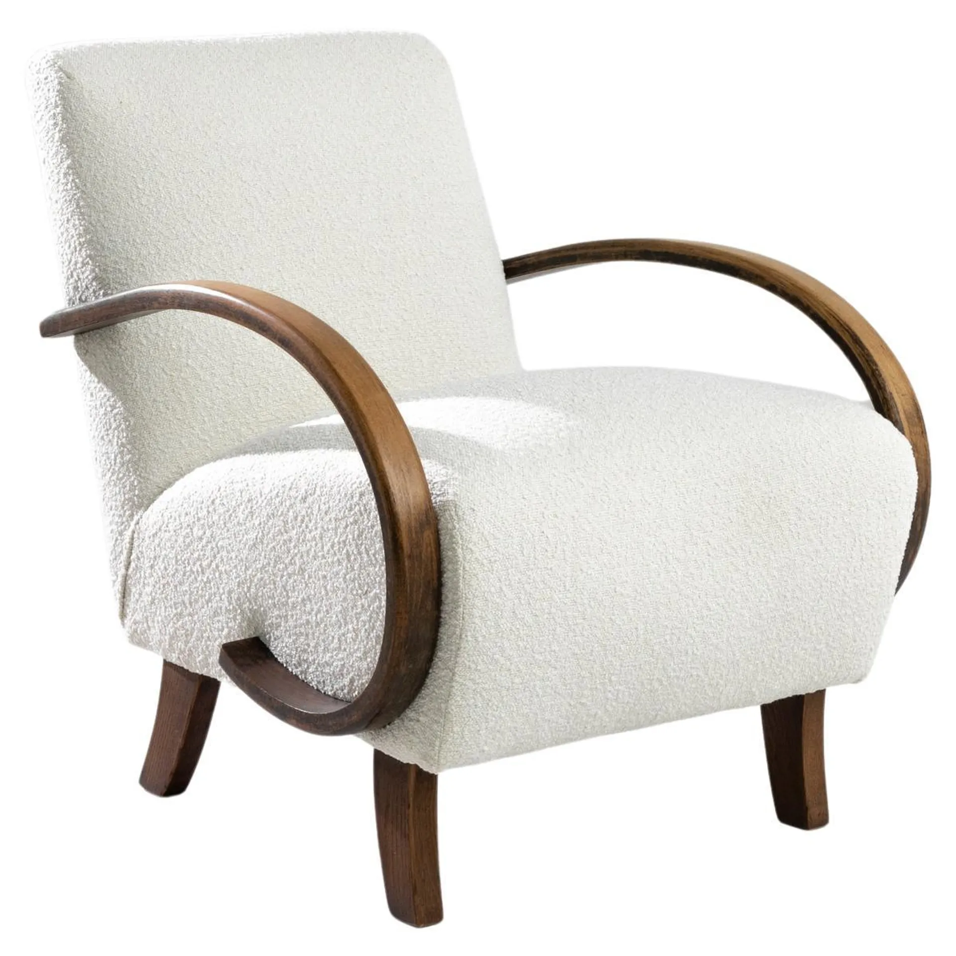 1930s Czech Wooden Armchair by J. Halabala