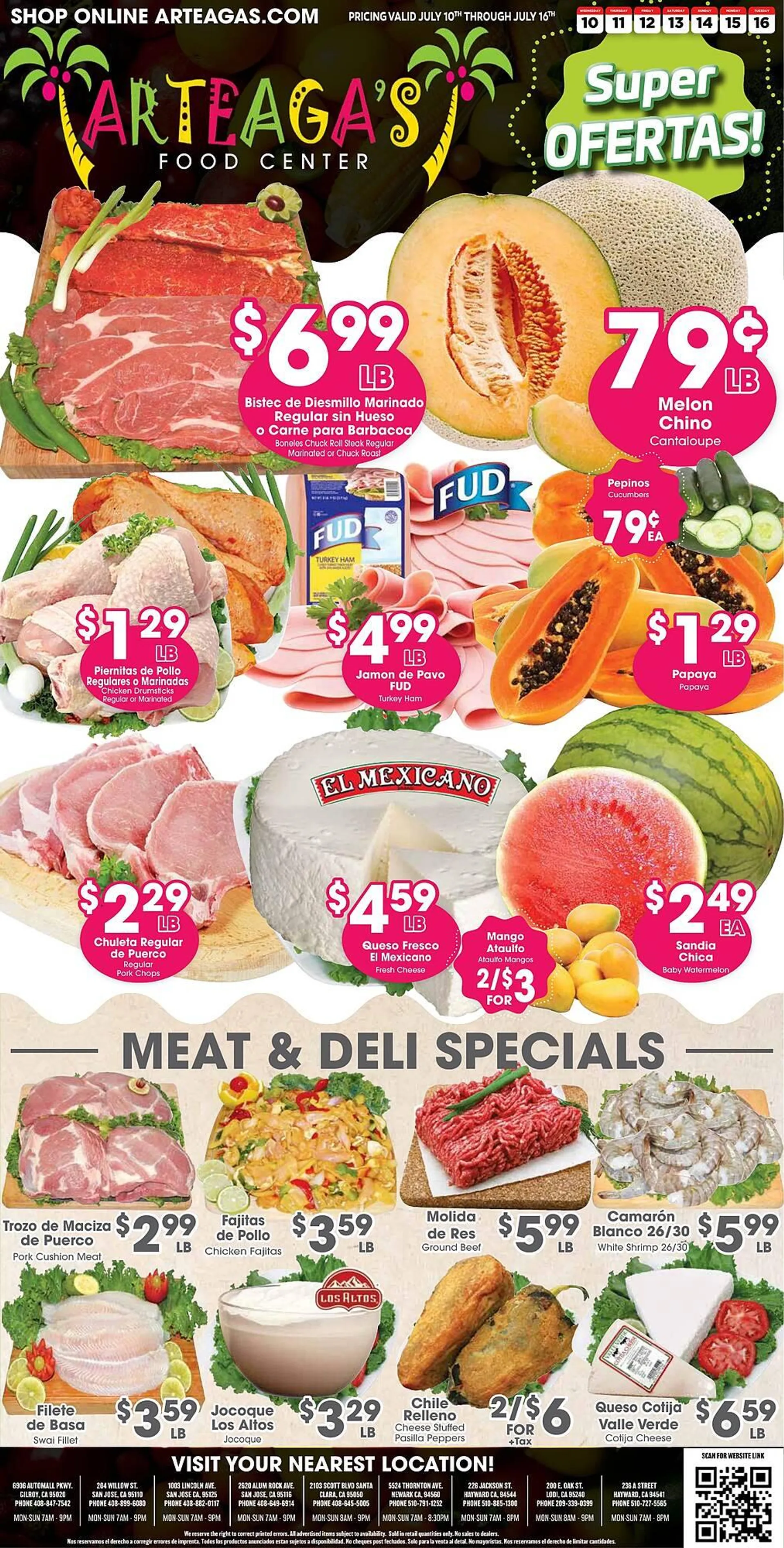 Arteagas Food Center ad - 1