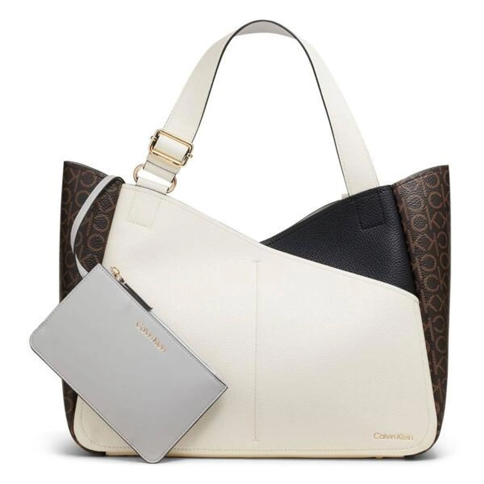 Calvin Klein Zoe Color Block Logo Tote