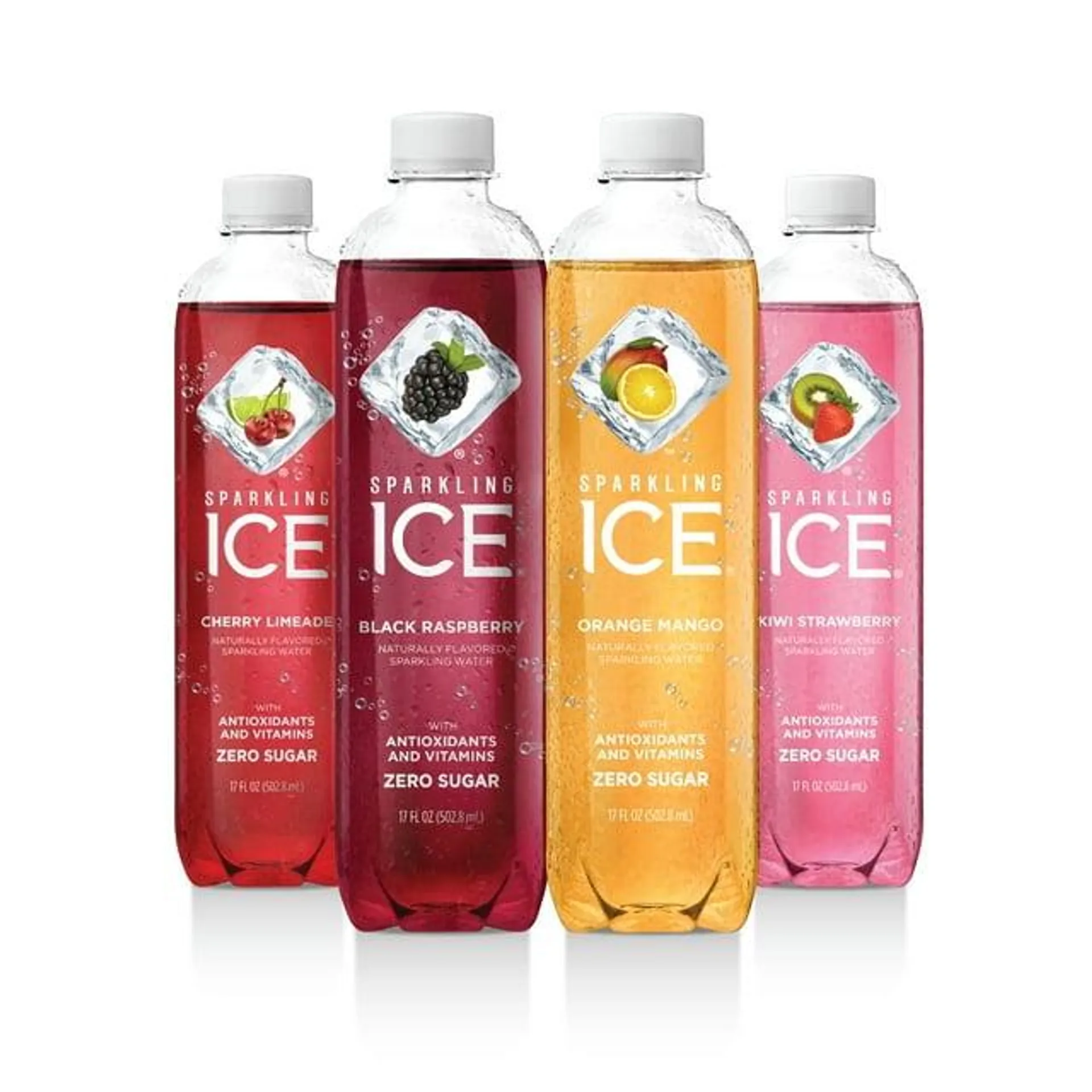 Sparkling Ice® Purple Variety Pack 12 Pack17 fl oz Plastic Bottle (Black Raspberry, Cherry Limeade, Orange Mango, Kiwi Strawberry)