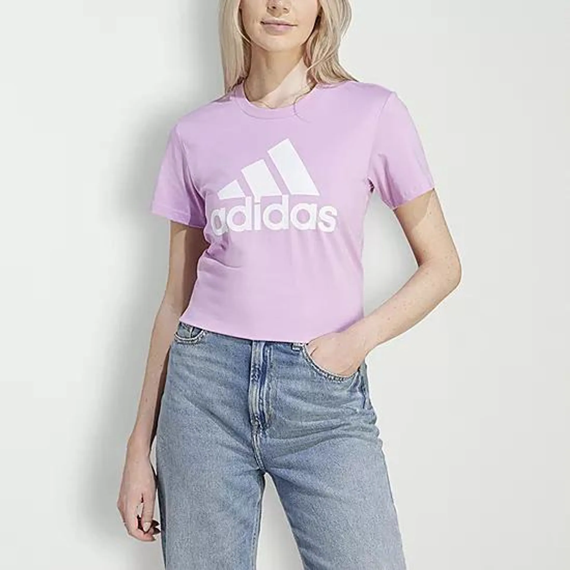 adidas Womens Crew Neck Short Sleeve T-Shirt