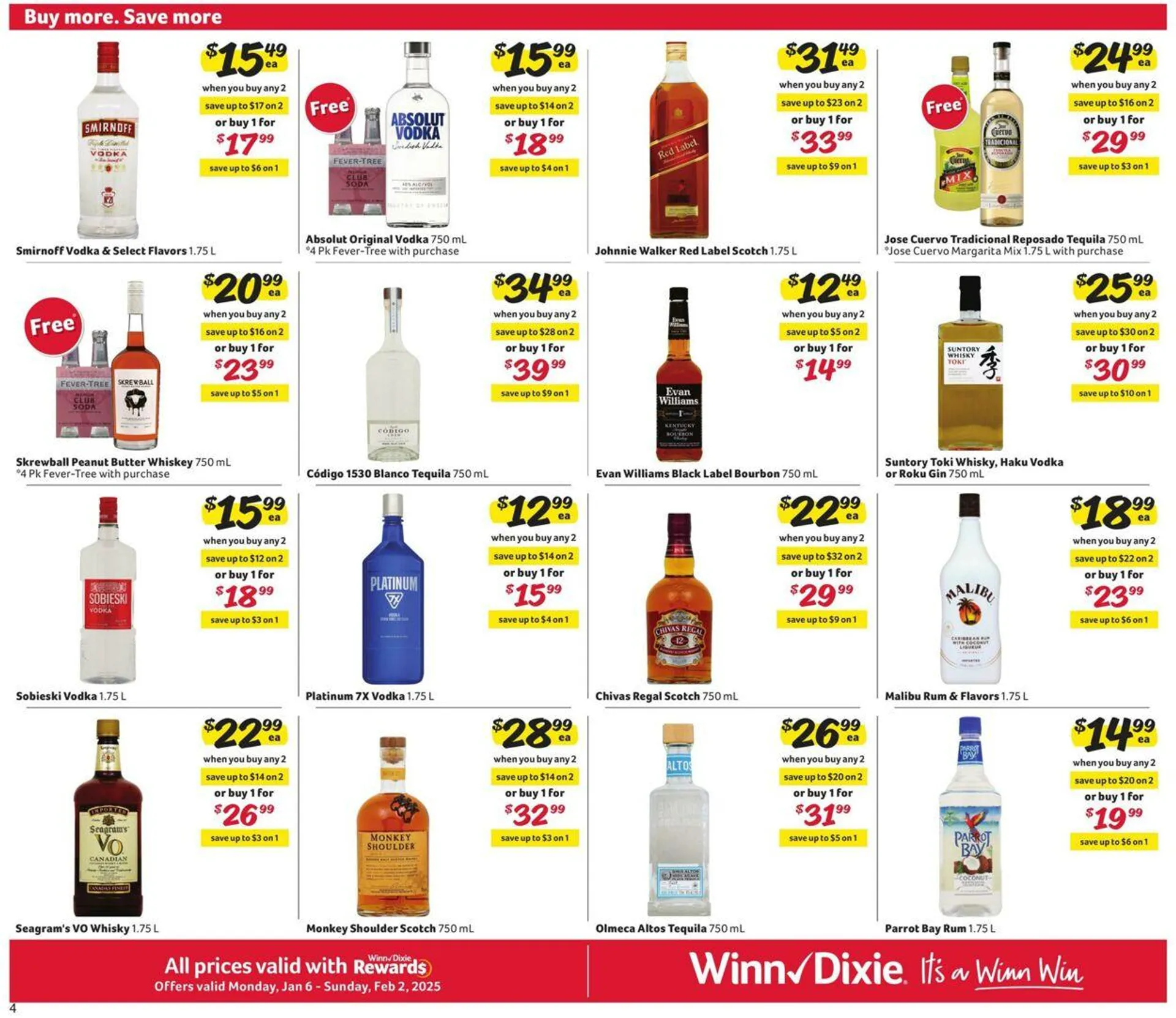 Catálogo de Winn Dixie Current weekly ad 6 de enero al 2 de febrero 2025 - Página 4