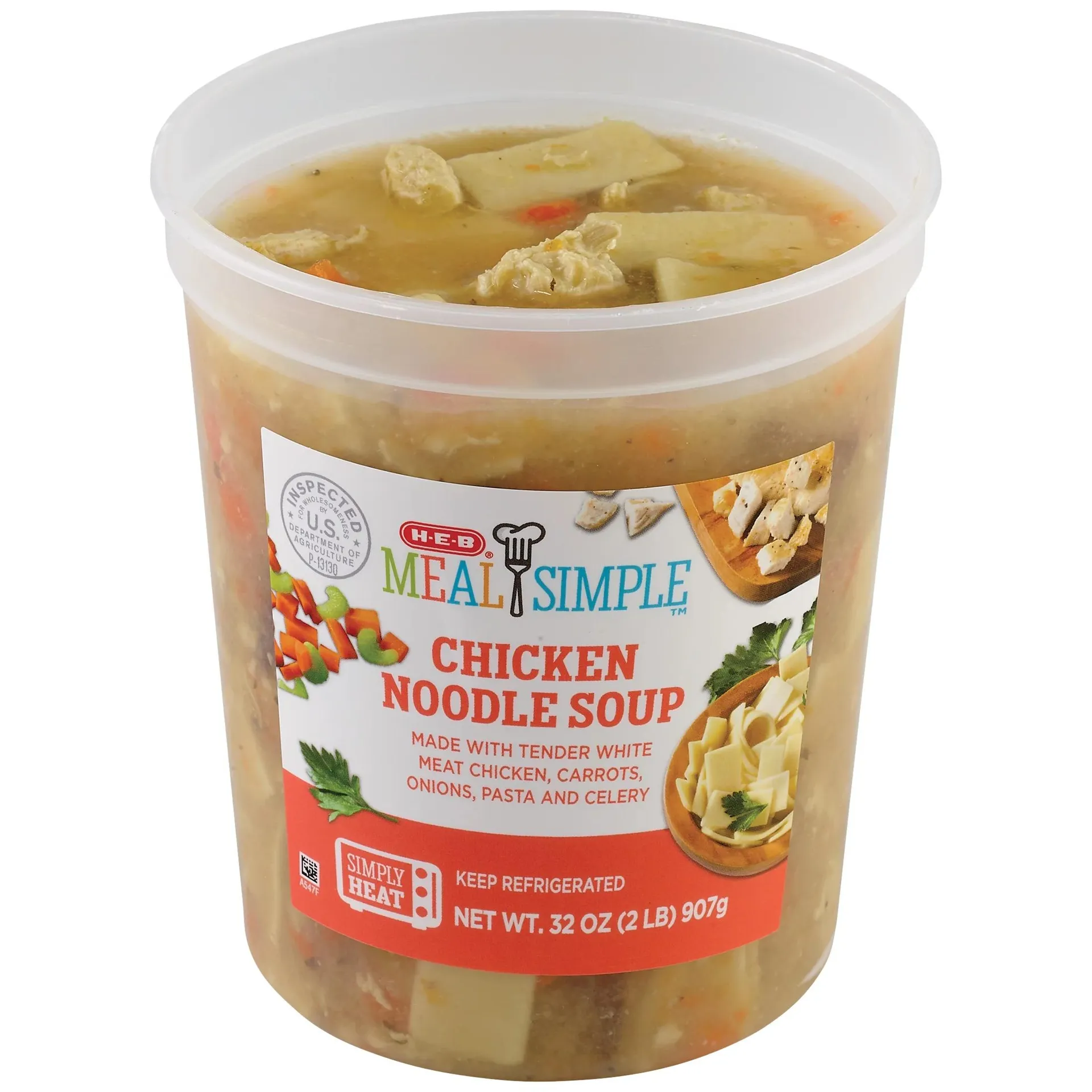 Meal Simple by H‑E‑B Chicken Noodle Soup - Family Size