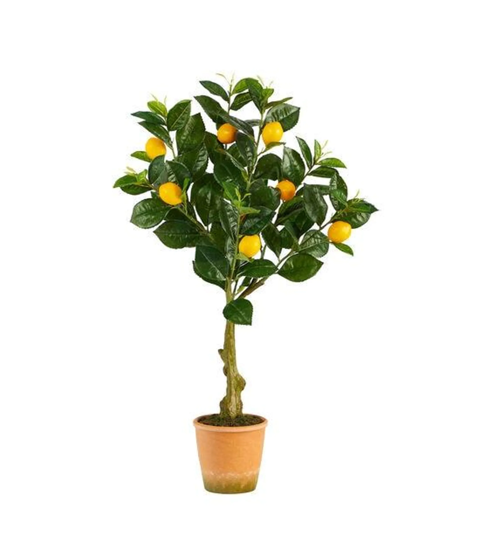 Nearly Natural 28" Lemon Artificial Tree in Decorative Planter