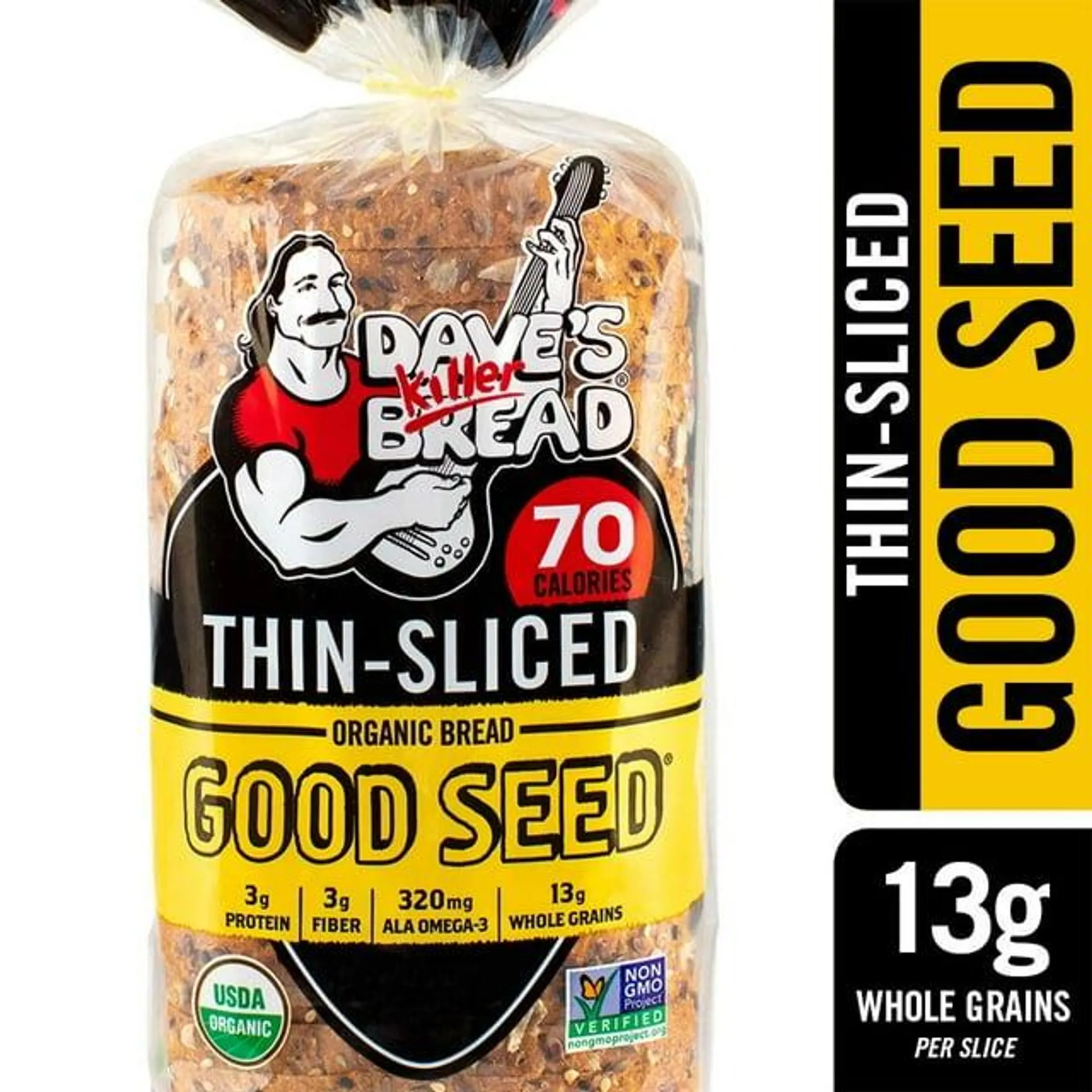 Dave's Killer Bread Thin-Sliced Good Seed Organic Bread 20.5 oz, Shelf-Stable