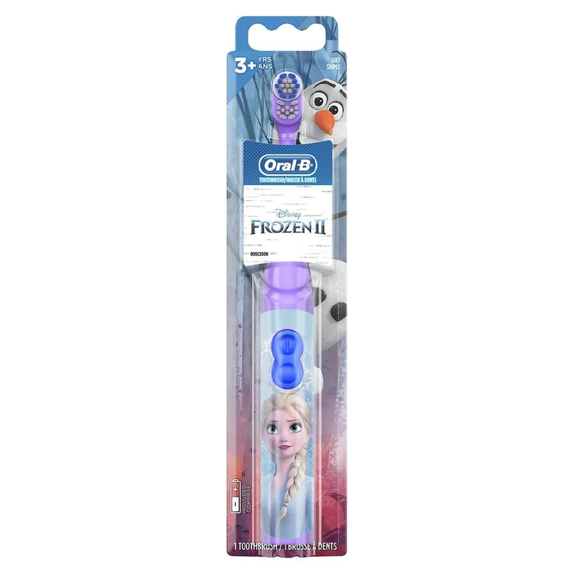 Jr. Kid's Battery Toothbrush featuring Disney's Frozen, Soft Bristles