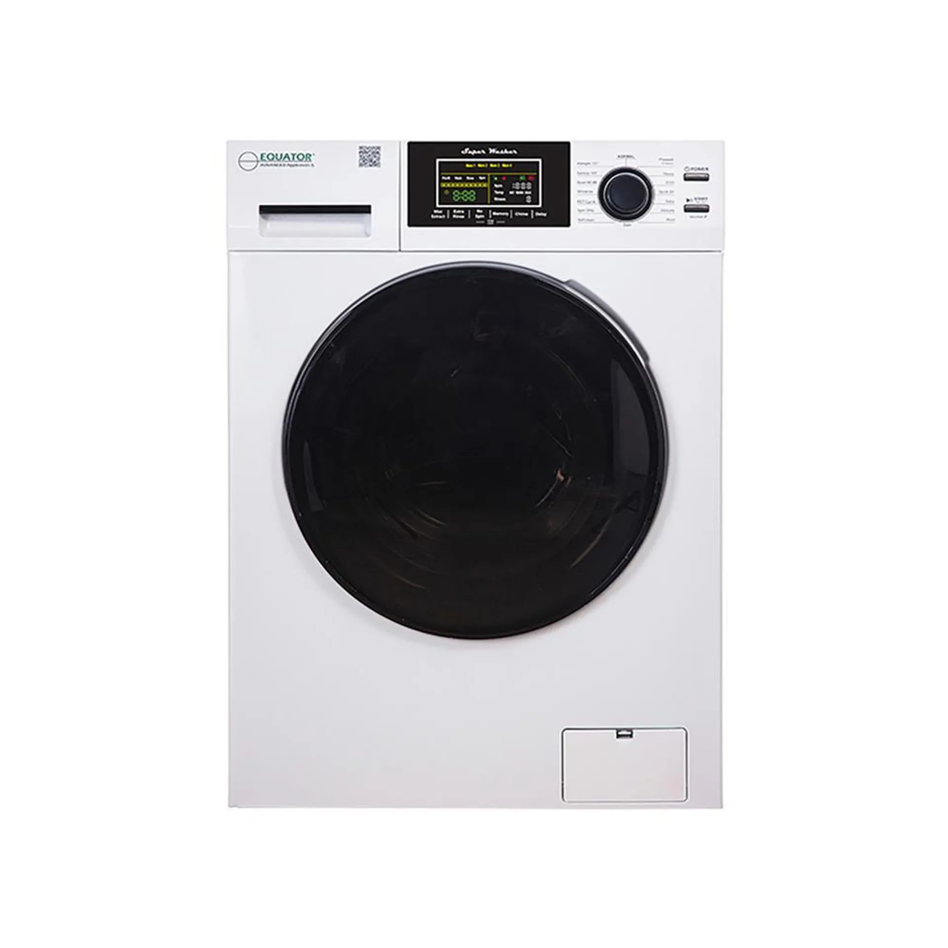 Equator 826W Touch Pet 15 lbs Compact 110V Sani Digital Washer 1400 RPM 16 Programs