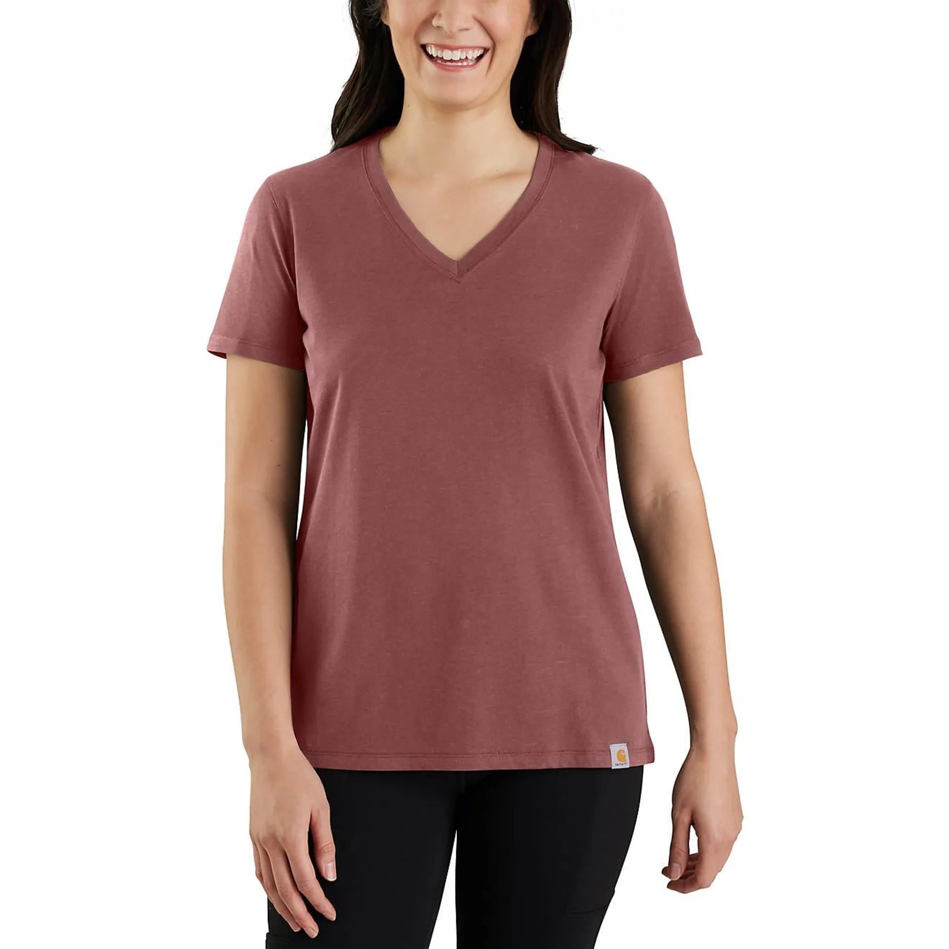 Carhartt Women's Relaxed Fit Lightweight Short Sleeve V-neck T-shirt