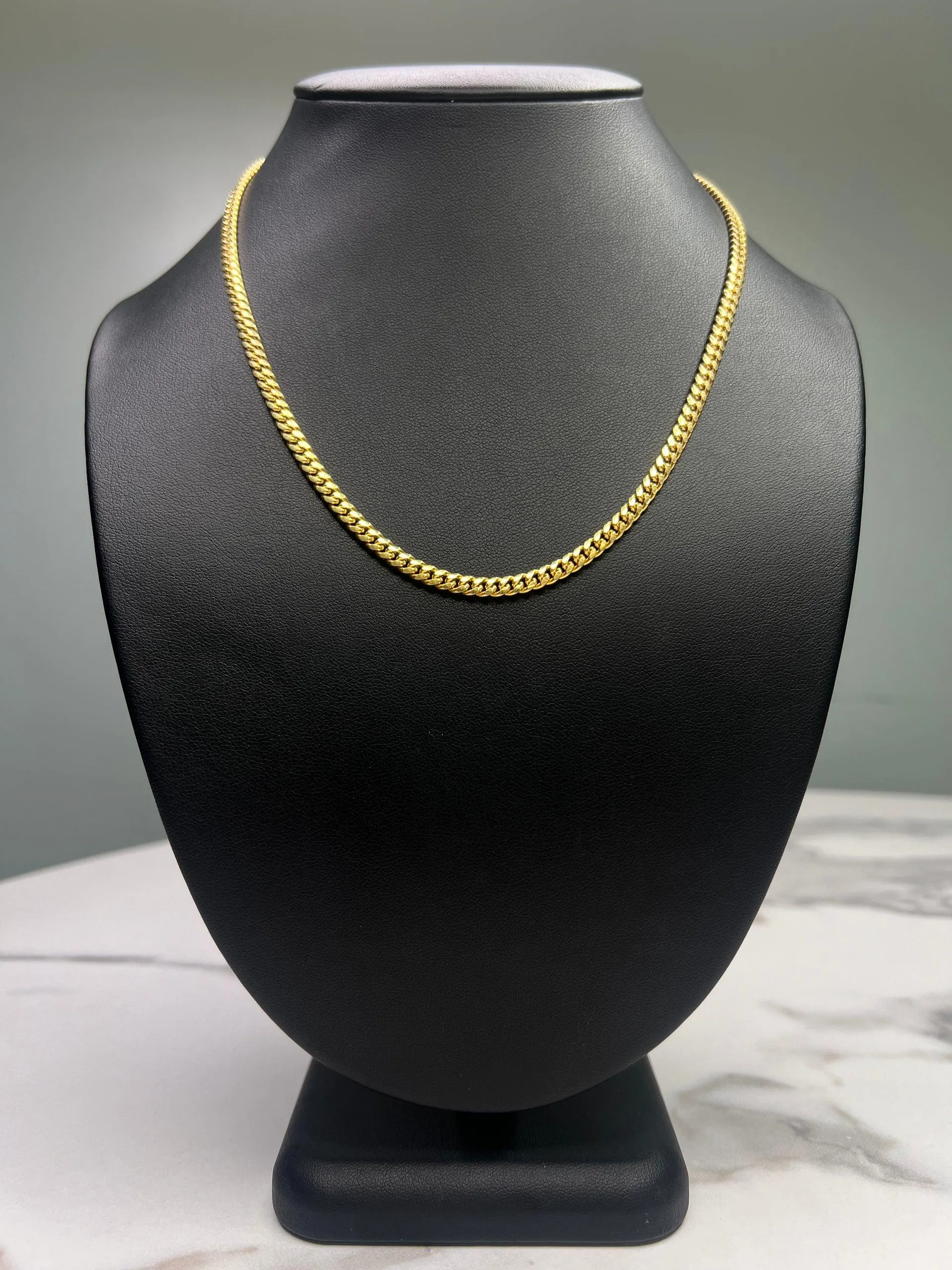 14K Cuban Solid Chain