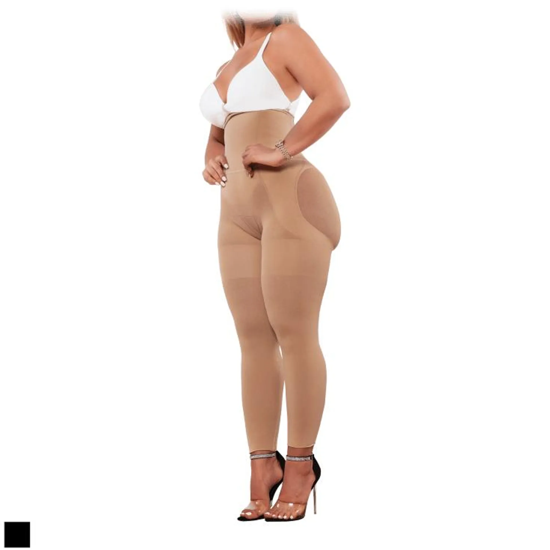 Yahaira Happy Butt No.7 Capris Double Tummy Layer Waistband Body Shaper