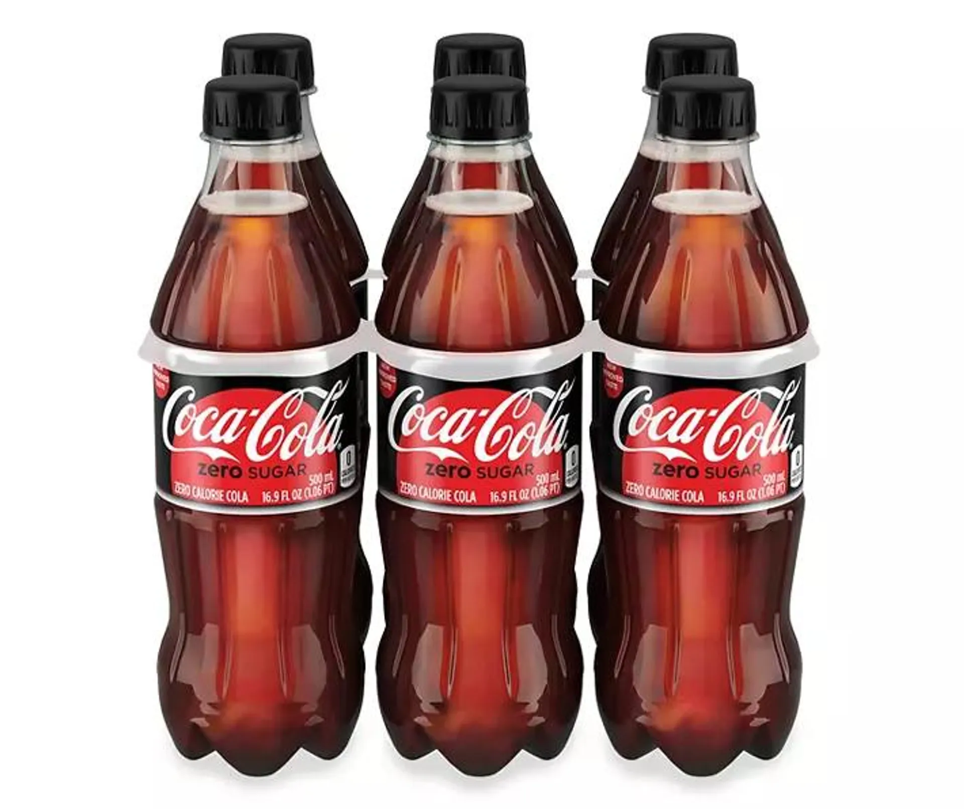 Coca-Cola Zero Sugar Zero Calorie Cola 6 - 16.9 fl oz Bottles