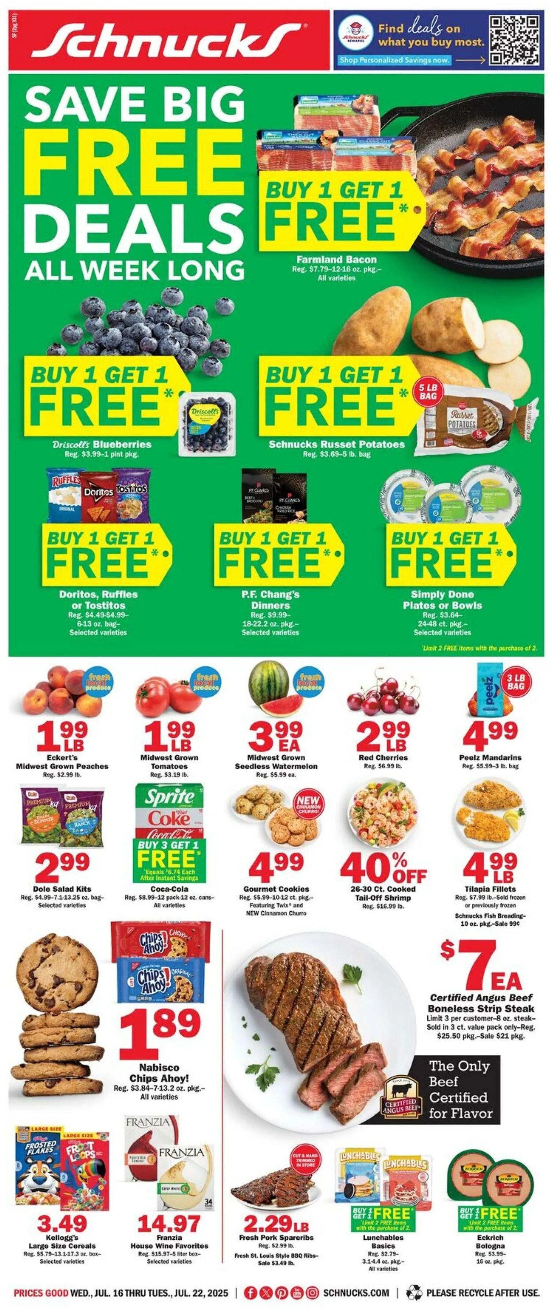 Weekly ad Schnucks Current weekly ad from July 16 to July 22 2025 - Page 1