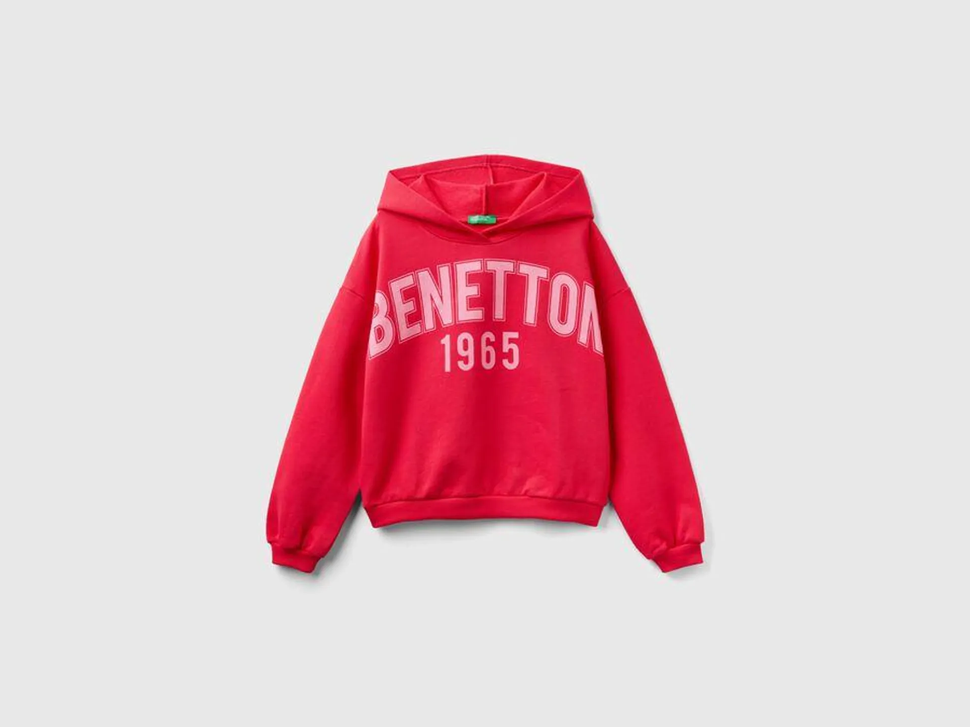 Sudadera con capucha y maxilogotipo