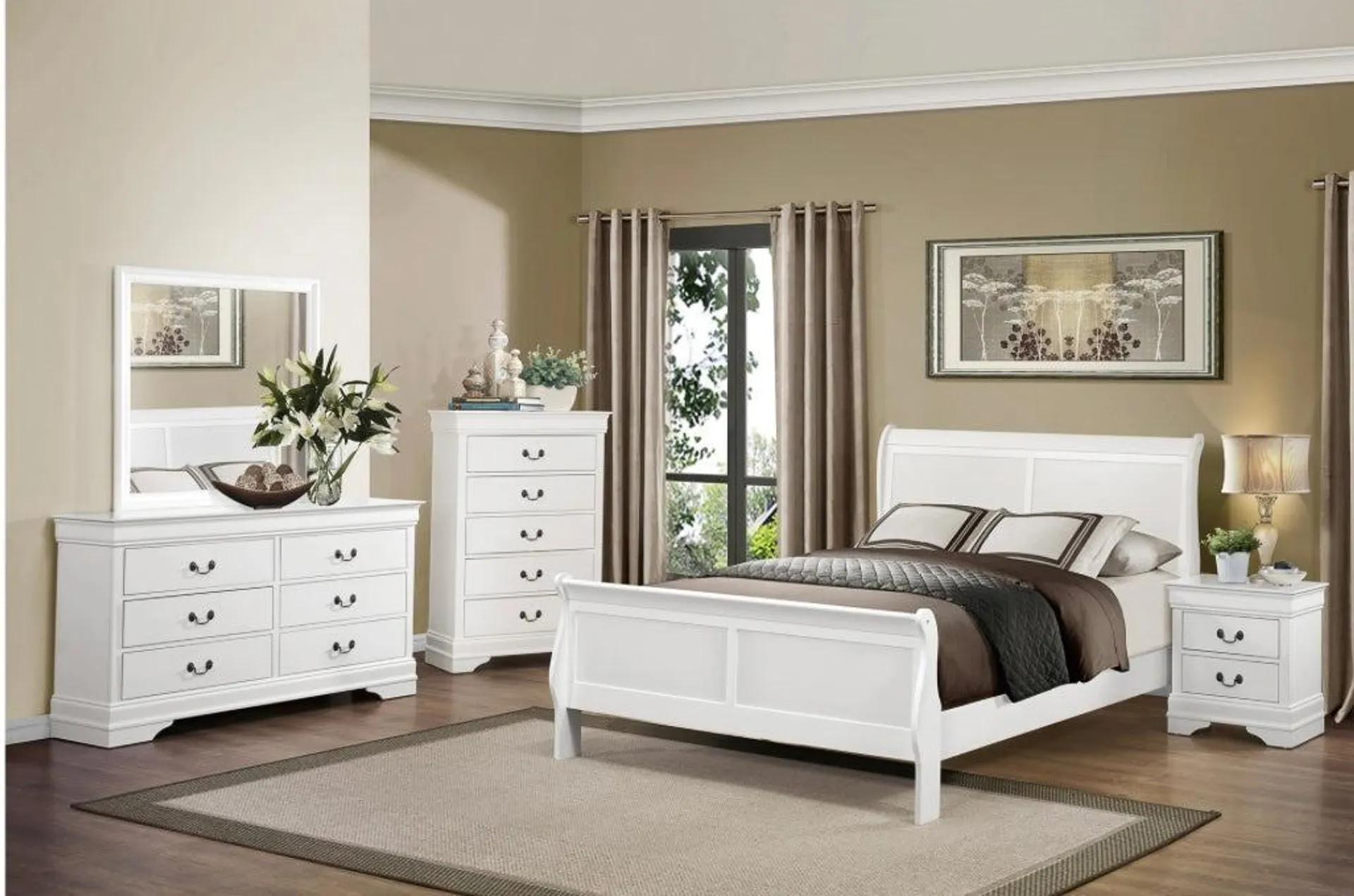 Dormitorio King de 4 piezas - Colección Mayville 2147W