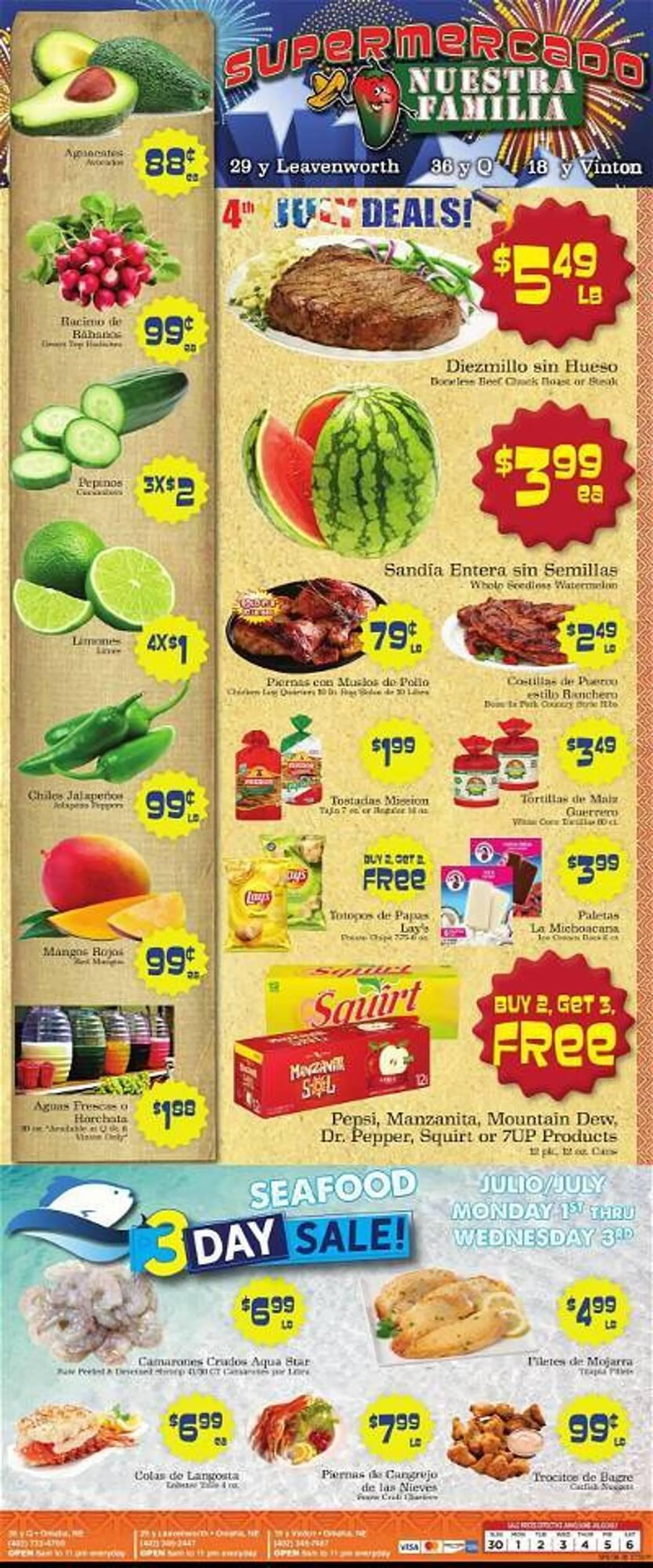 Supermercado Nuestra Familia Weekly Ad - 1