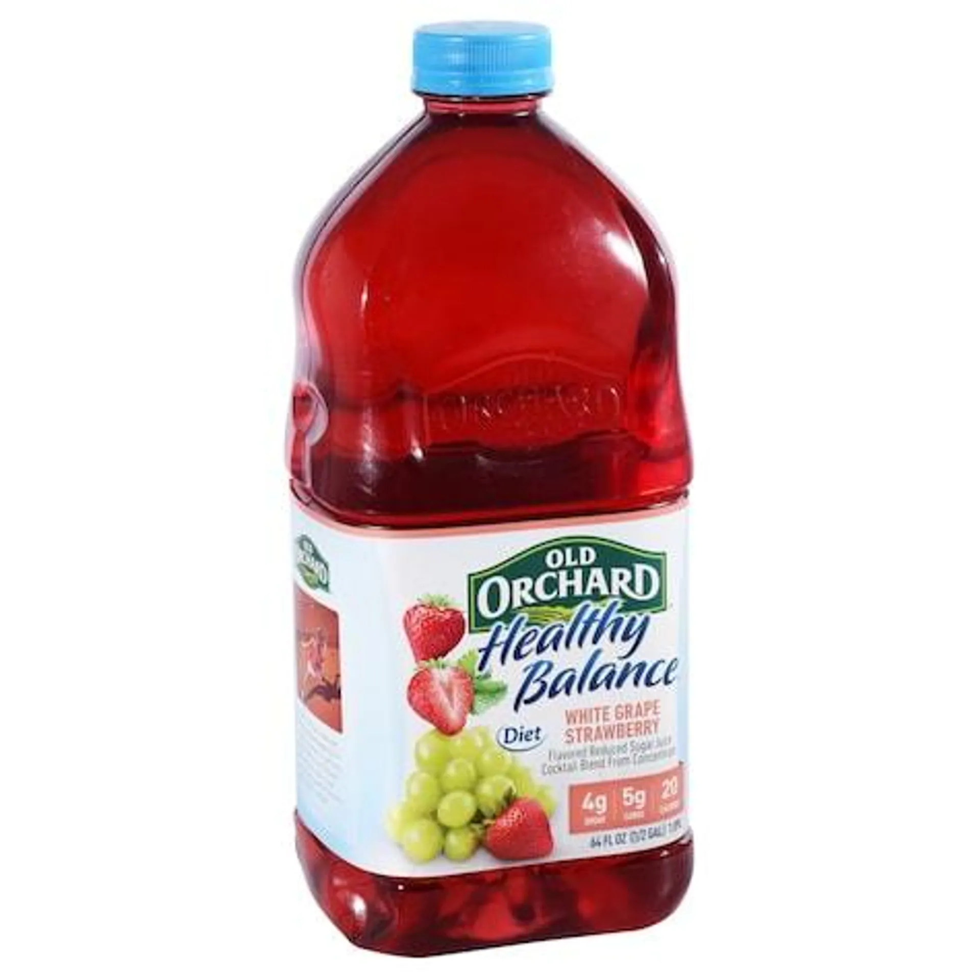 Old Orchard Healthy Balance Diet White Grape Strawberry Juice, 64-oz. Jugs