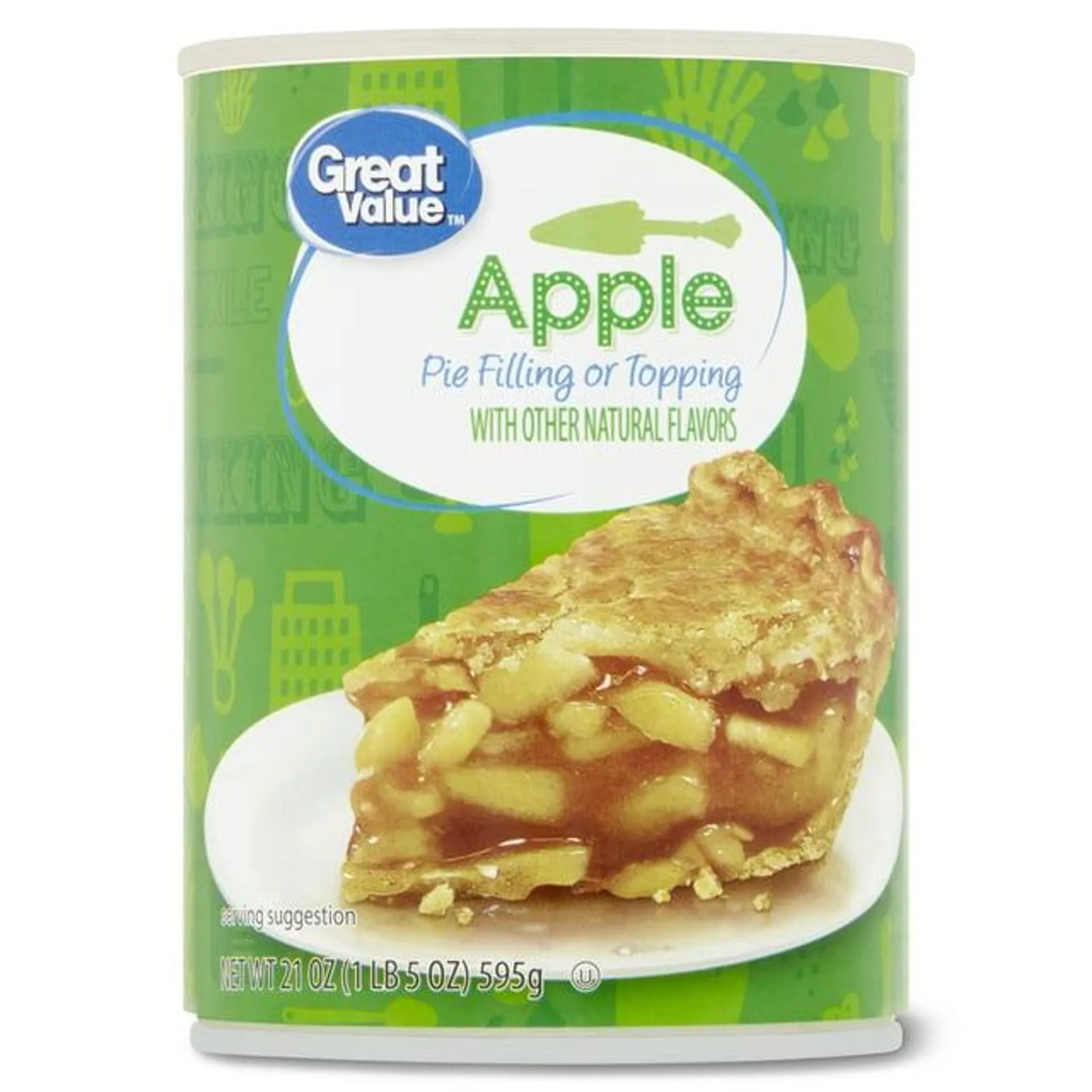 Great Value Apple Pie Filling or Topping, 21 oz