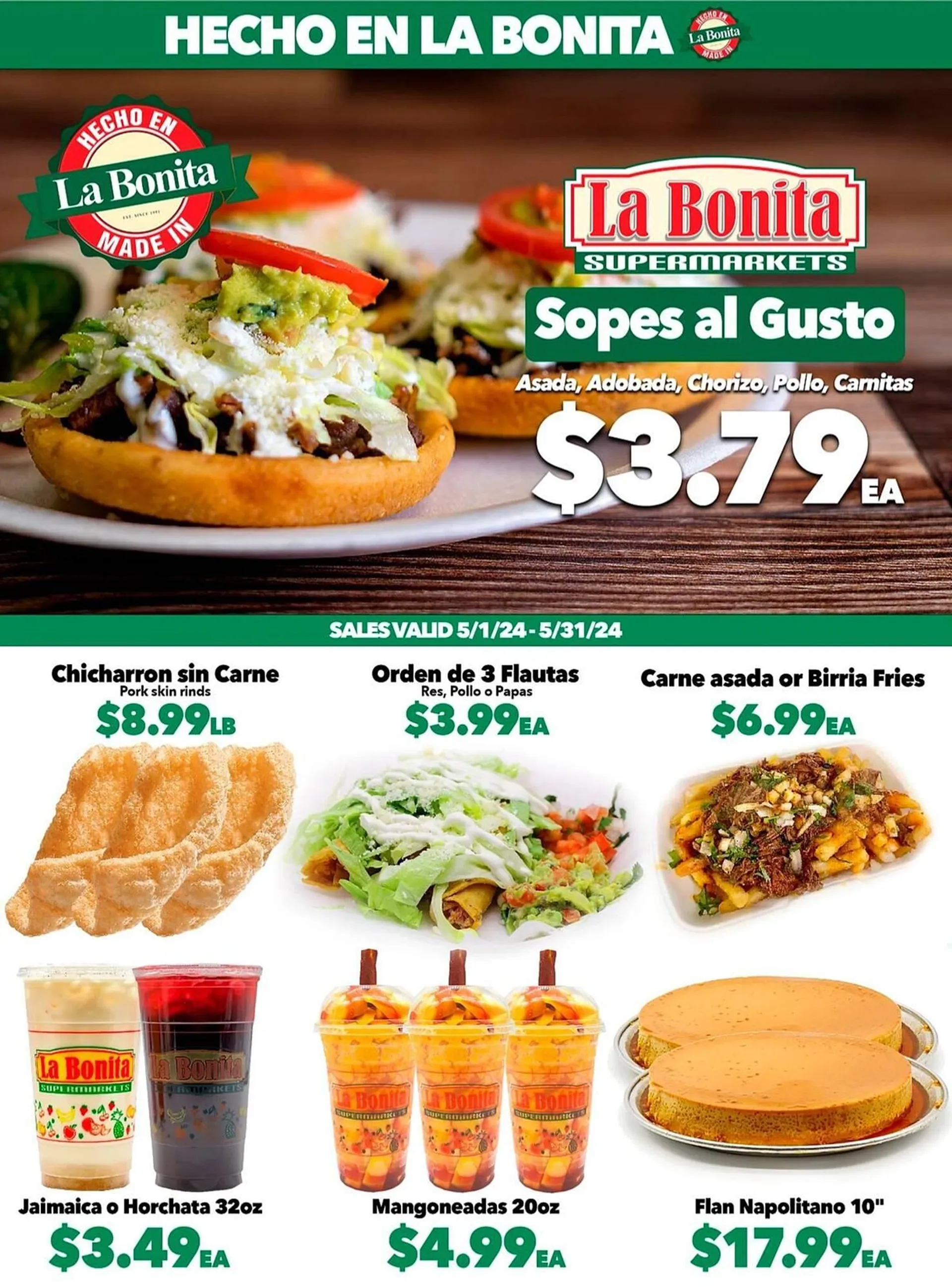 La Bonita Supermarkets Weekly Ad - 1