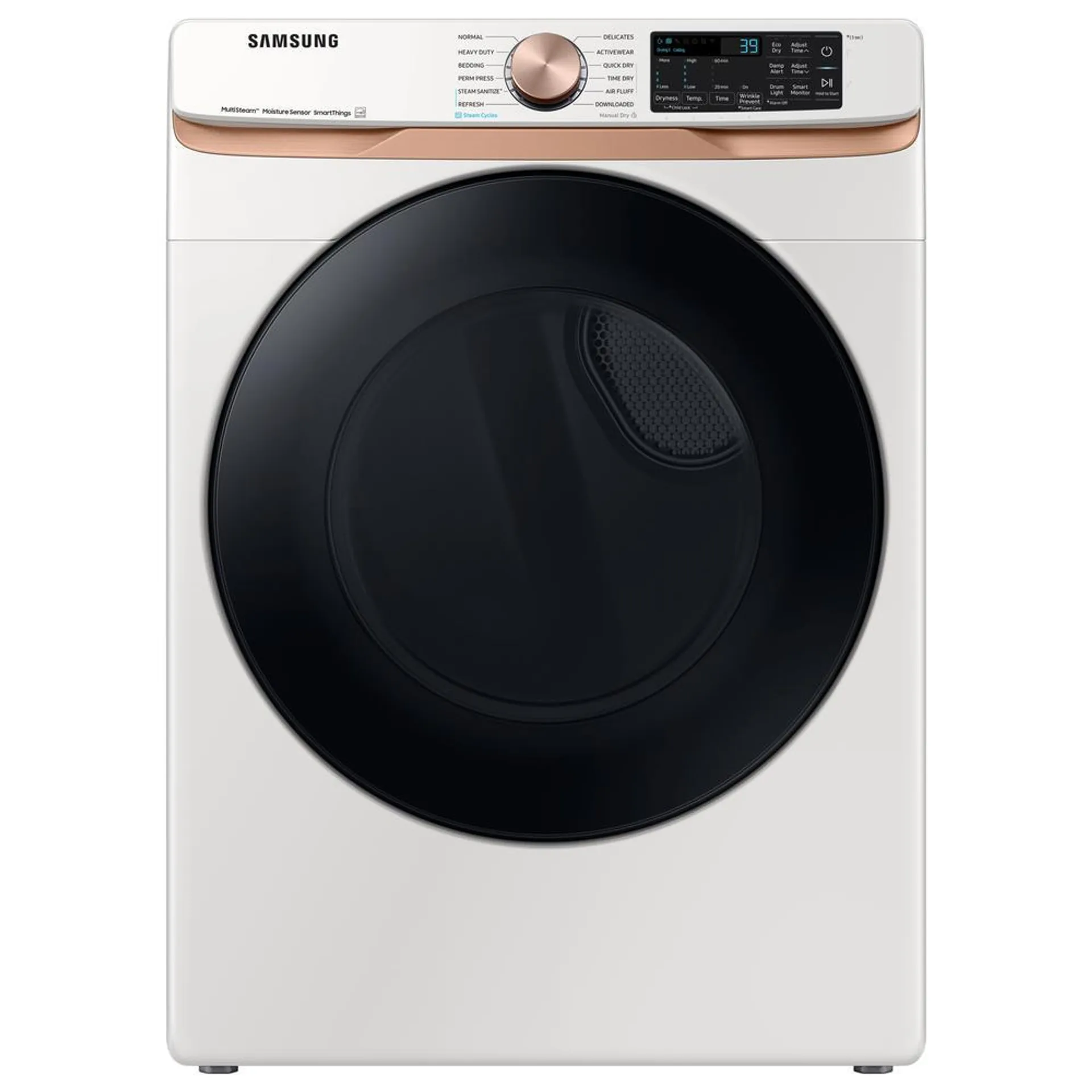 Samsung DVG50BG8300EA3 7.5 cu. ft. Smart Gas Dryer with Steam Sanitize+ and Sensor Dry - Ivory