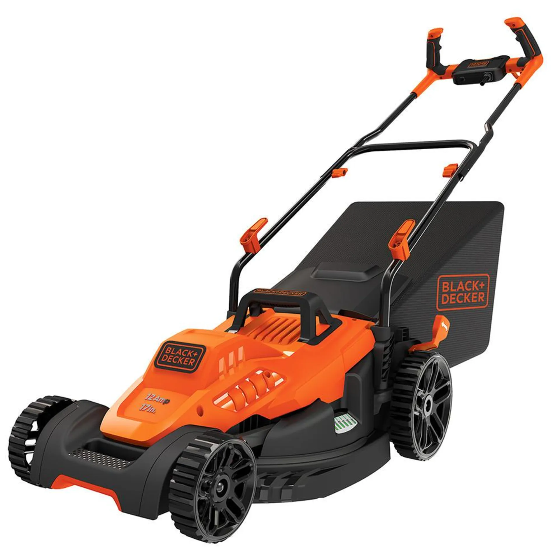 BLACK+DECKER BEMW482BH 12A 17" Electric Lawn Mower with Comfort Grip Handle